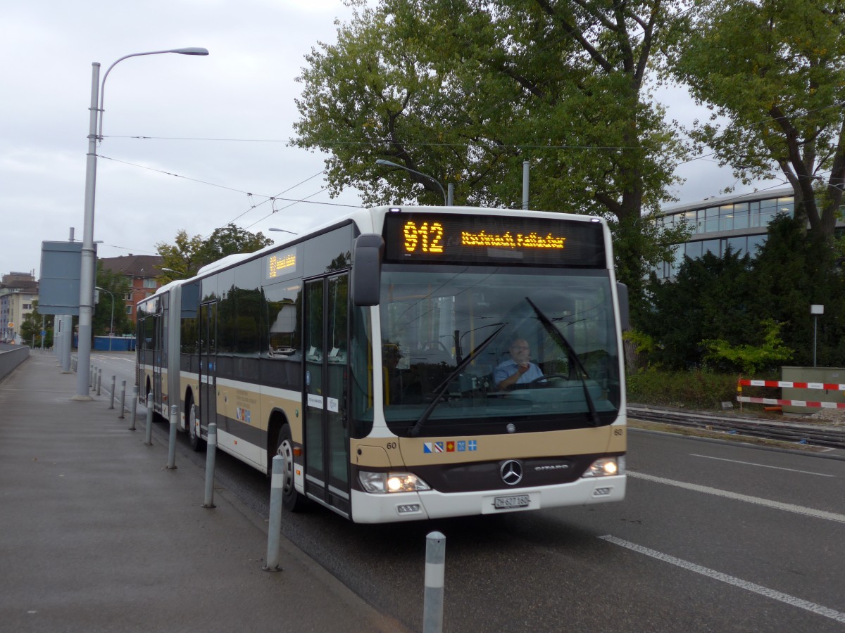 (164'957) - AZZK Zollikon - Nr. 60/ZH 627'160 - Mercedes am 17. September 2015 beim Bahnhof Zrich-Tiefenbrunnen