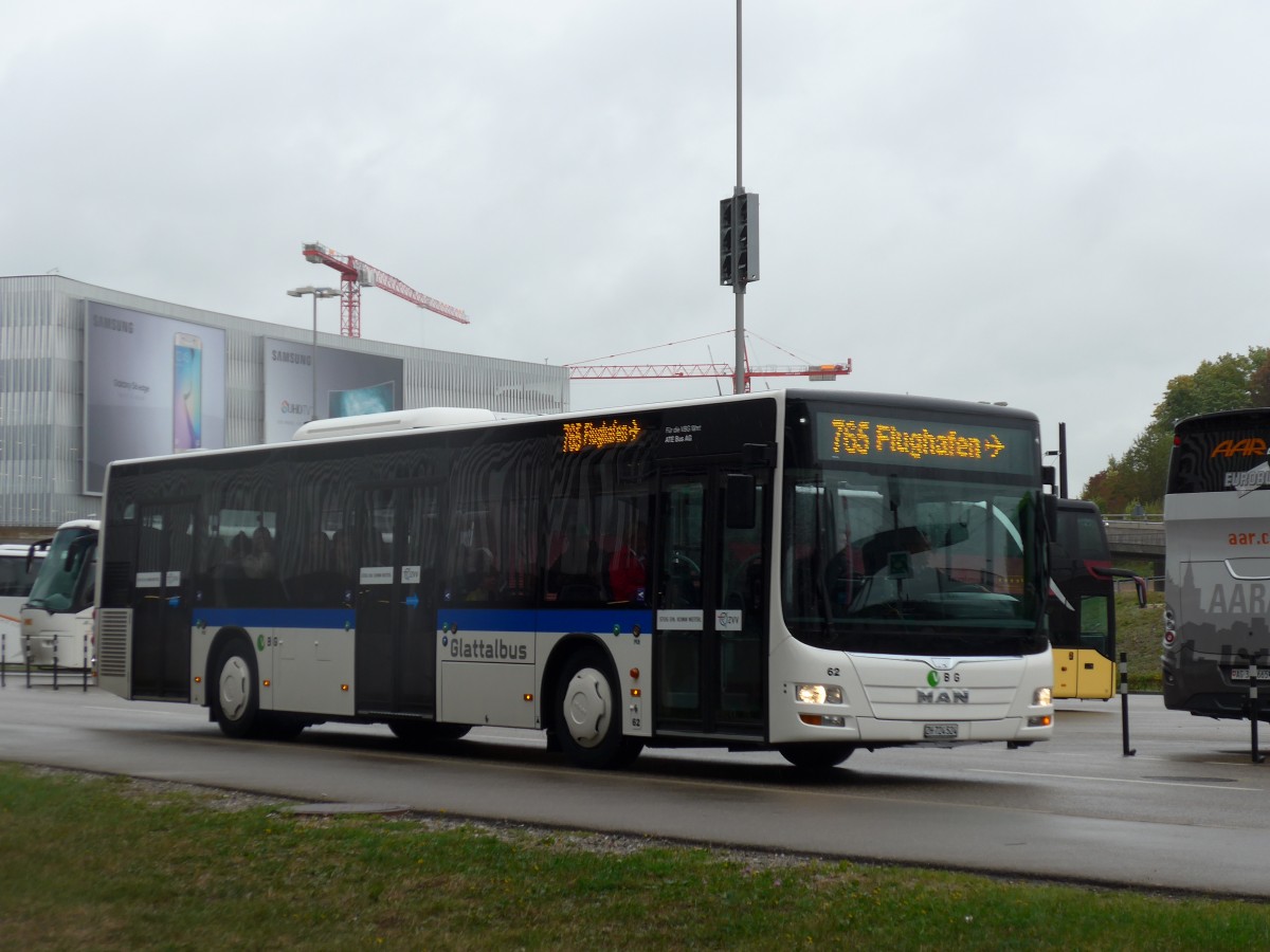 (165'009) - ATE Bus, Effretikon - Nr. 62/ZH 724'524 - MAN am 17. September 2015 in Zrich, Flughafen
