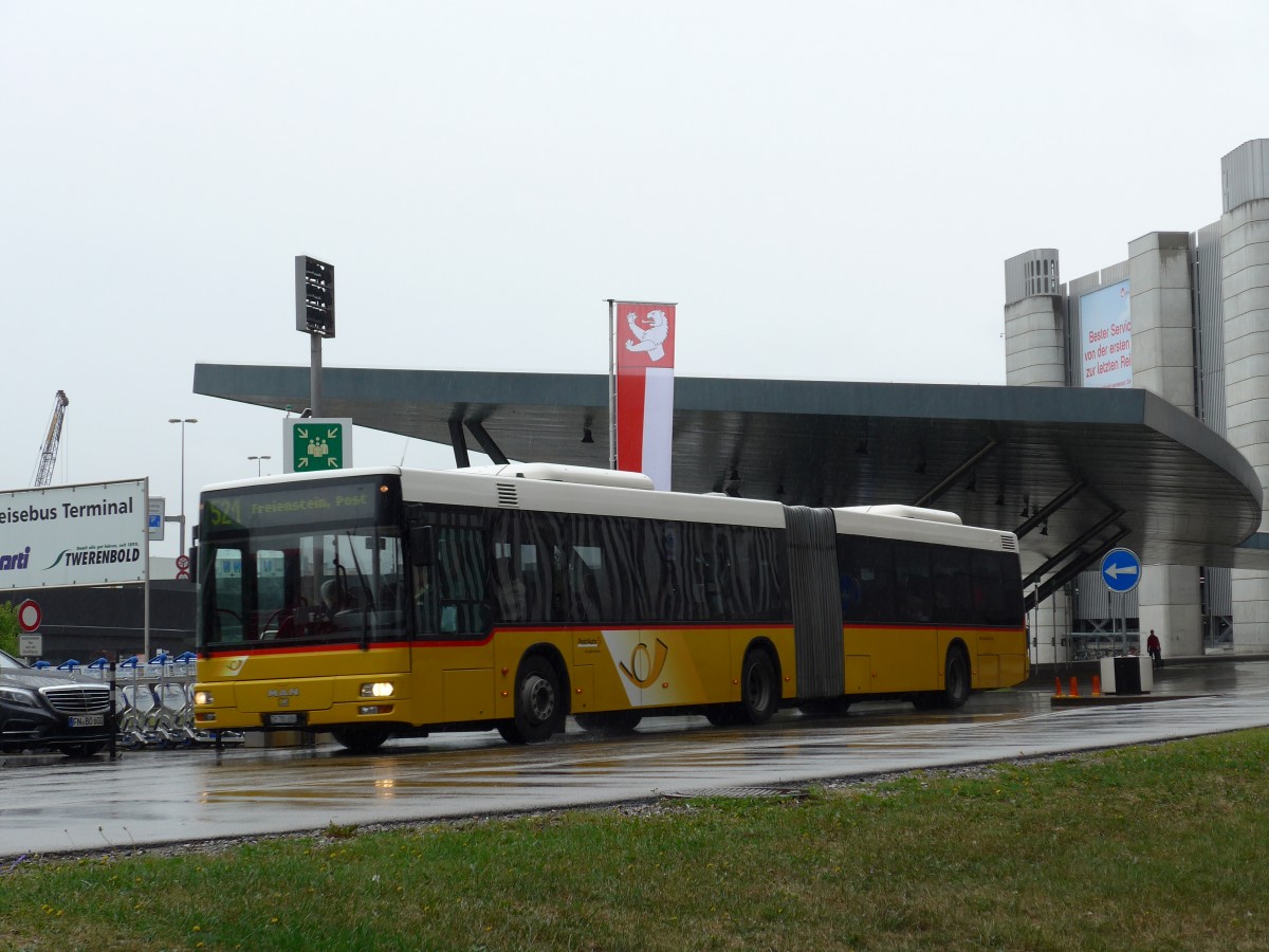 (165'026) - PostAuto Zrich - Nr. 144/ZH 780'686 - MAN (ex Nr. 21; ex P 26'016) am 17. September 2015 in Zrich, Flughafen
