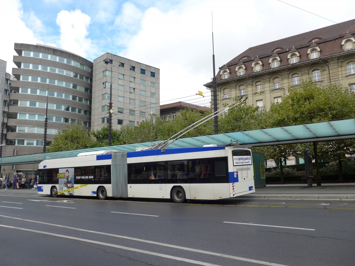 (165'087) - TL Lausanne - Nr. 846 - Hess/Hess Gelenktrolleybus am 18. September 2015 in Lausanne, Chauderon
