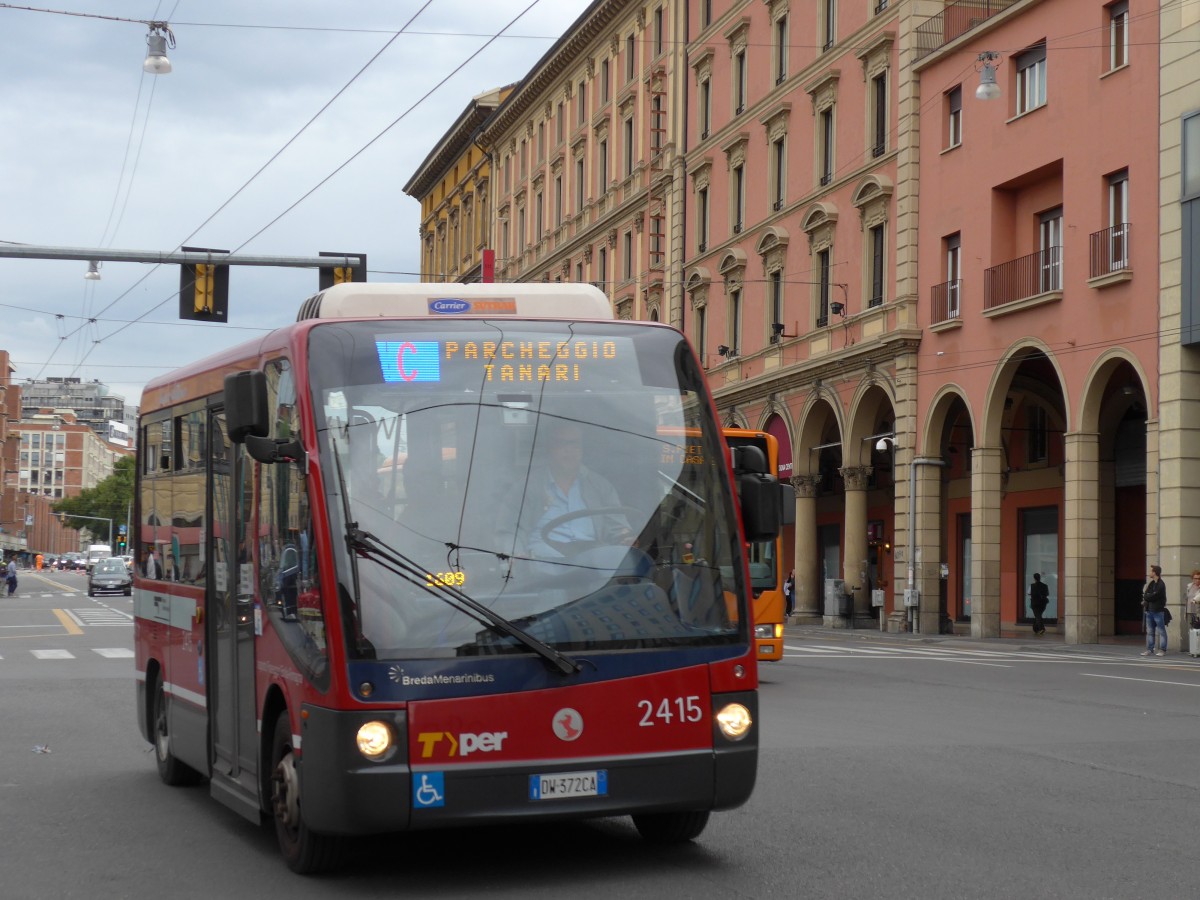 (165'529) - TPER Bologna - Nr. 2415/DW-372 CA - BredaMenarinibus am 23. September 2015 beim Bahnhof Bologna Centrale
