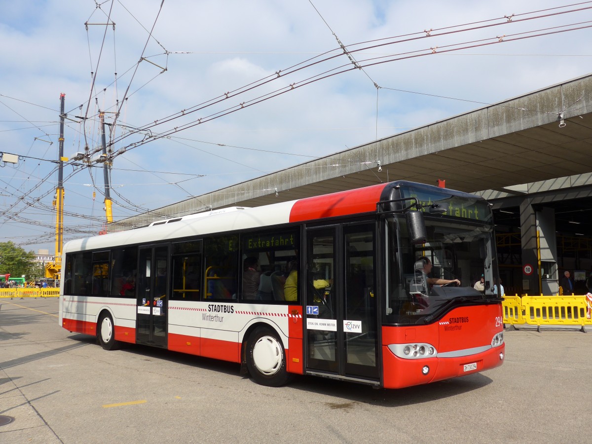 (165'873) - SW Winterthur - Nr. 294/ZH 730'294 - Solaris am 26. September 2015 in Winterthur, Depot Grzefeld