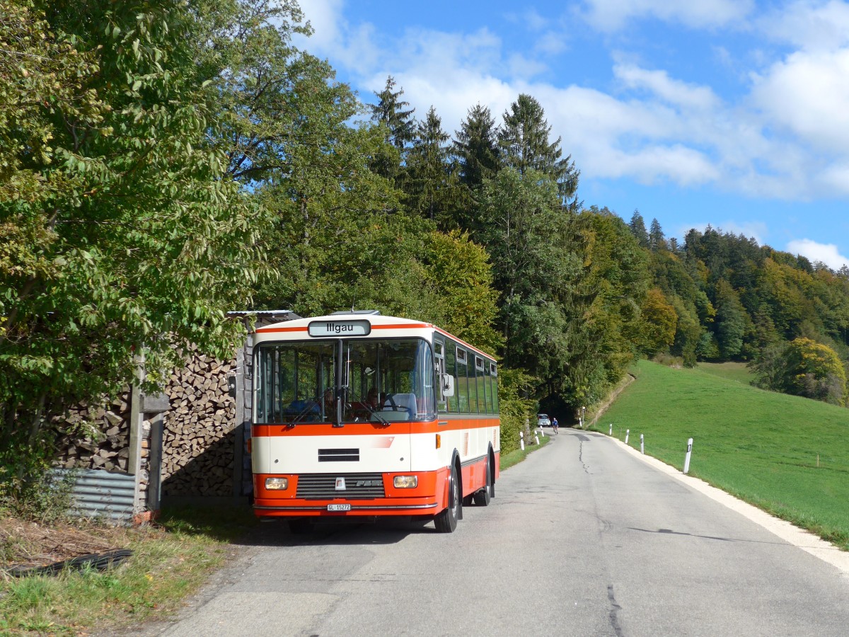 (166'017) - Frey, Opfikon - GL 15'272 - FBW/R&J (ex Tiemann, Oetwil Nr. 20; ex AAGS Schwyz Nr. 20) am 4. Oktober 2015 in Kaltacker, Diebstu