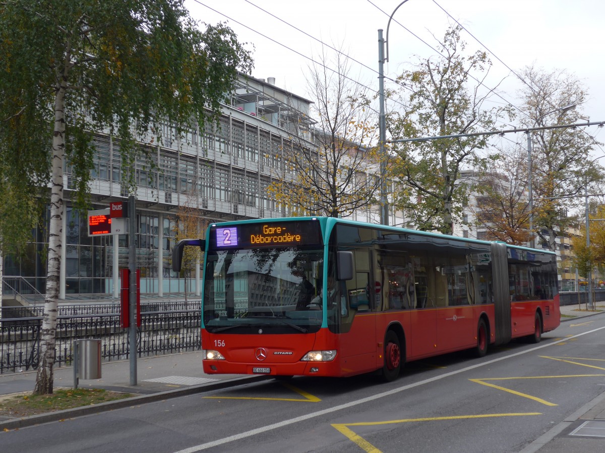 (166'364) - VB Biel - Nr. 156/BE 666'156 - Mercedes am 24. Oktober 2015 in Biel, Zentralplatz
