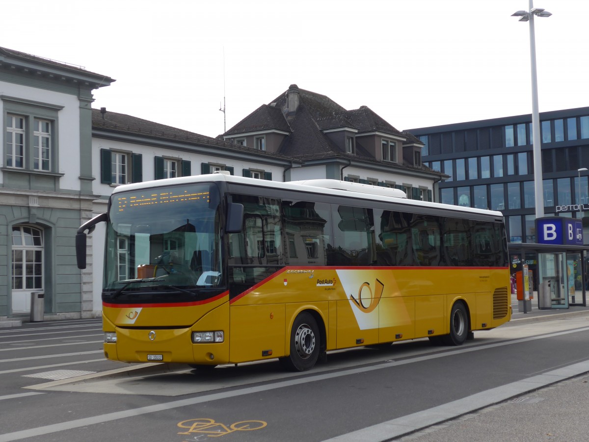 (166'467) - Flury, Balm - SO 20'032 - Irisbus am 24. Oktober 2015 beim Hauptbahnhof Solothurn