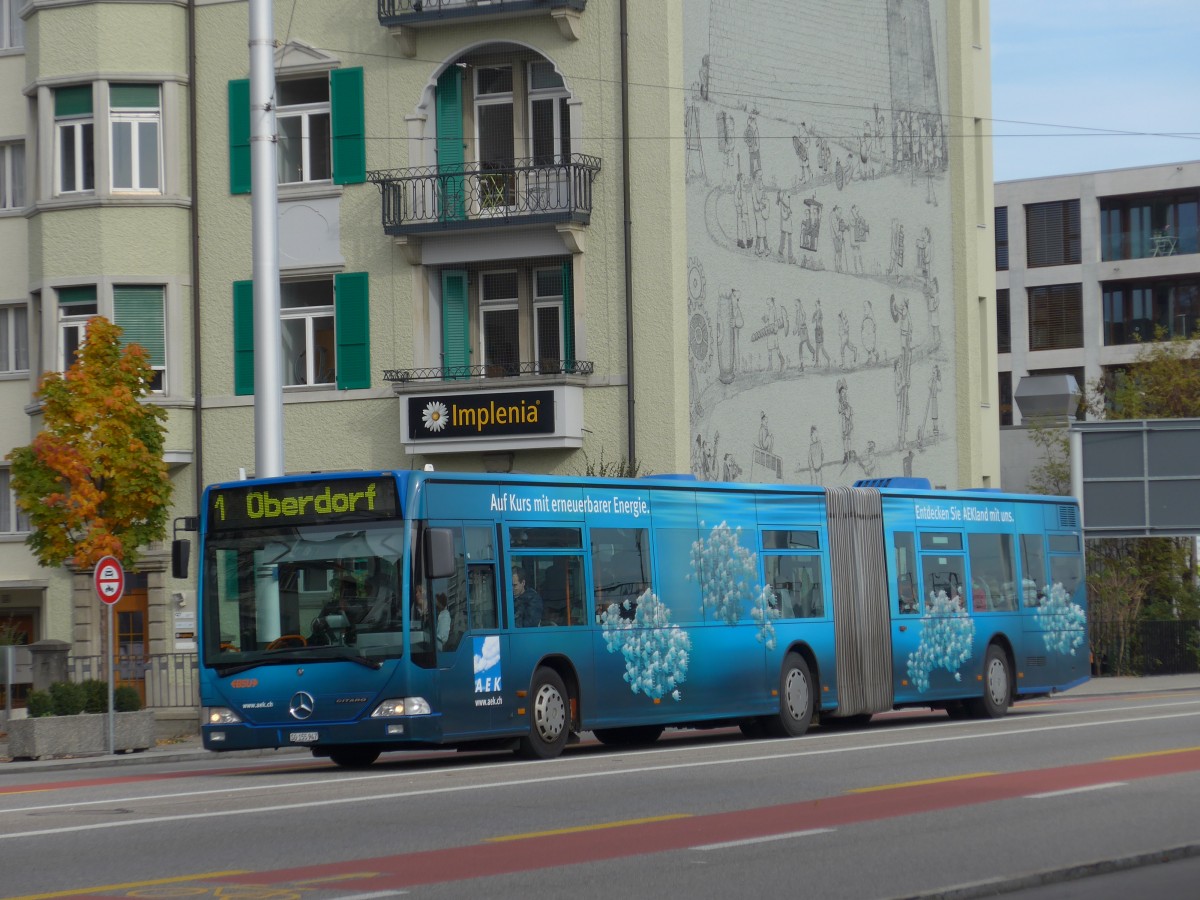 (166'469) - BSU Solothurn - Nr. 47/SO 155'947 - Mercedes am 24. Oktober 2015 beim Hauptbahnhof Solothurn