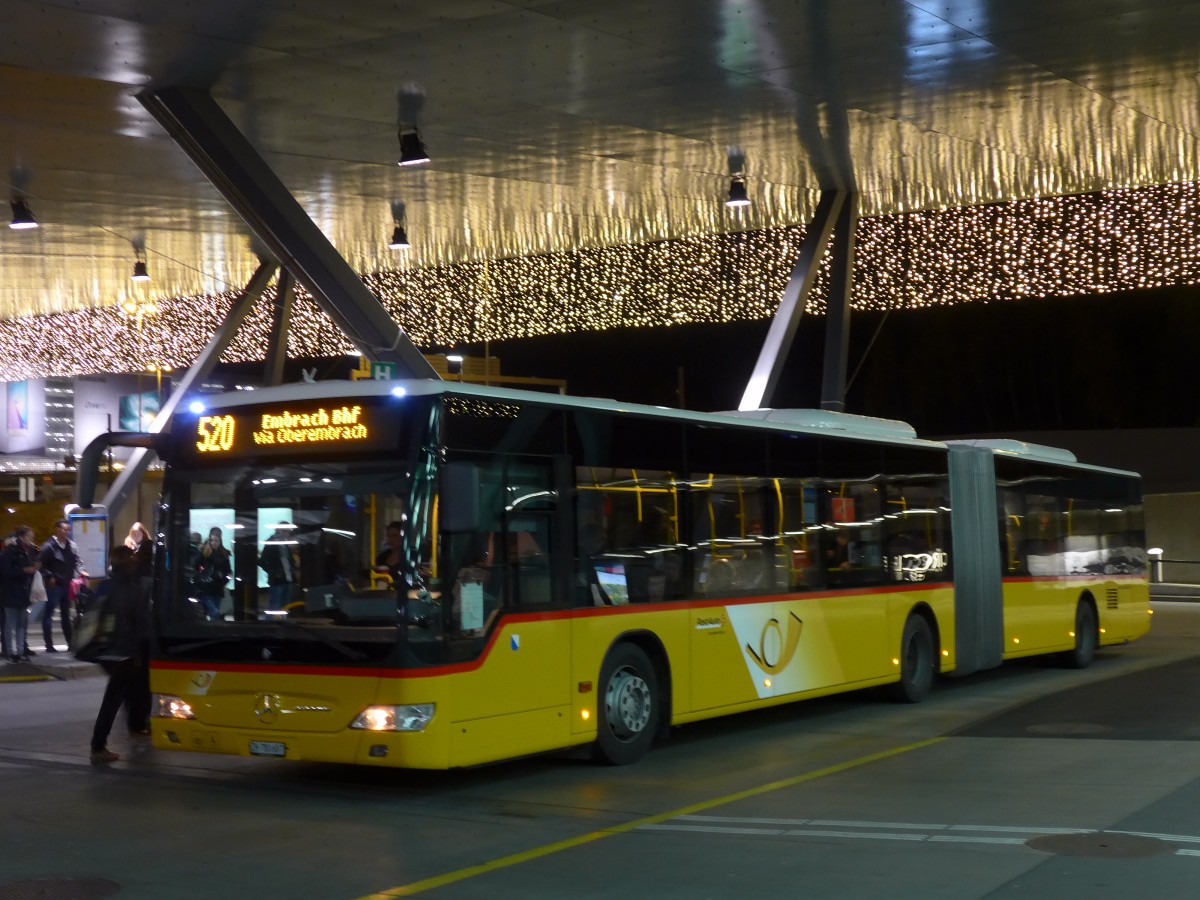 (166'571) - PostAuto Zrich - Nr. 286/ZH 780'687 - Mercedes am 6. November 2015 in Zrich, Flughafen
