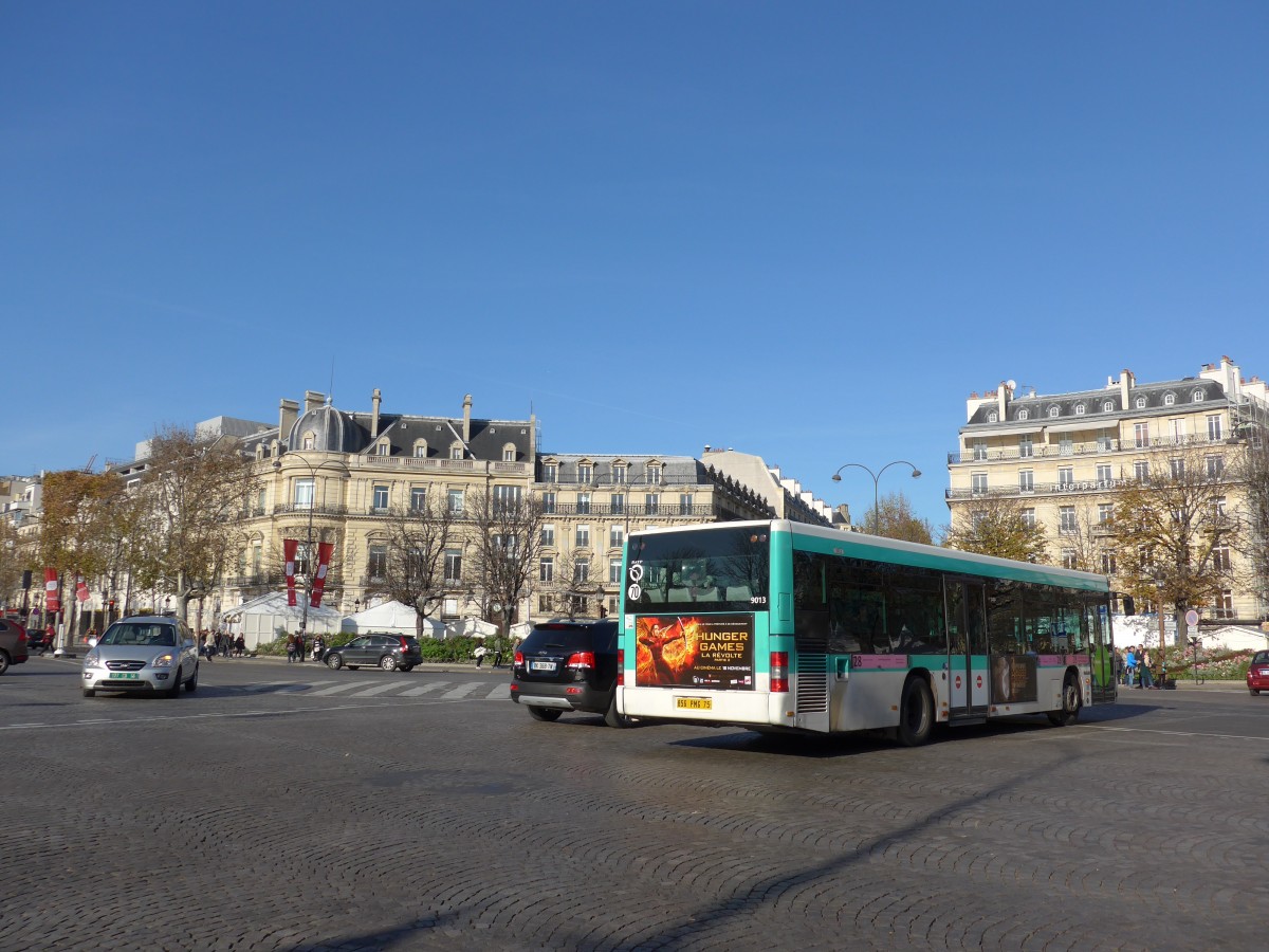 (166'650) - RATP Paris - Nr. 9013/856 PMG 75 - MAN am 15. November 2015 in Paris, Champs-Elyses