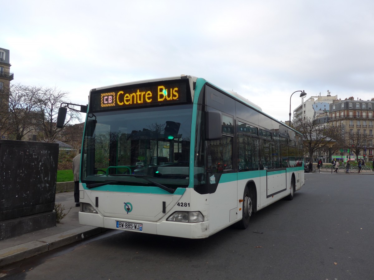 (166'769) - RATP Paris - Nr. 4281/BW 885 WJ - Mercedes am 16. November 2015 in Paris, Nation