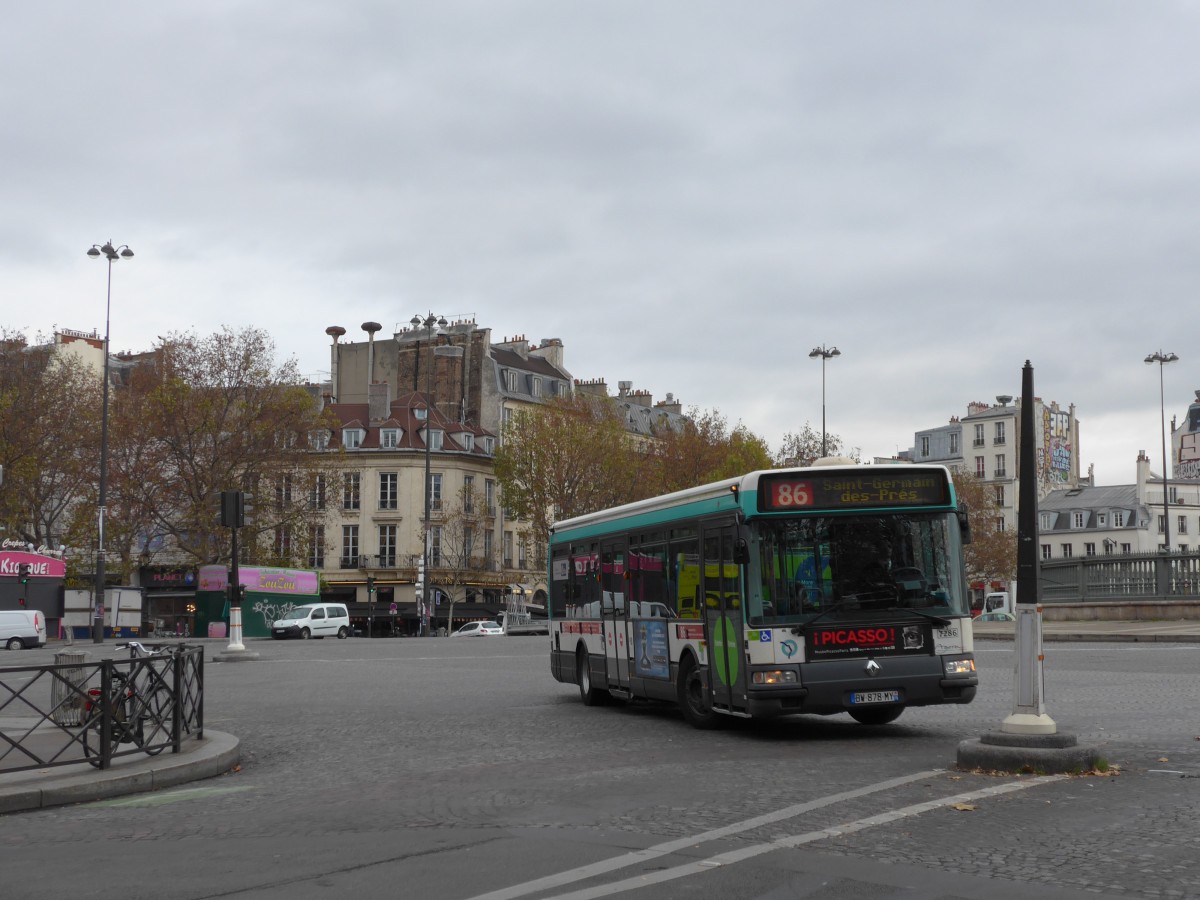 (166'803) - RATP Paris - Nr. 7286/BW 878 MY - Renault am 16. November 2015 in Paris, Bigalle
