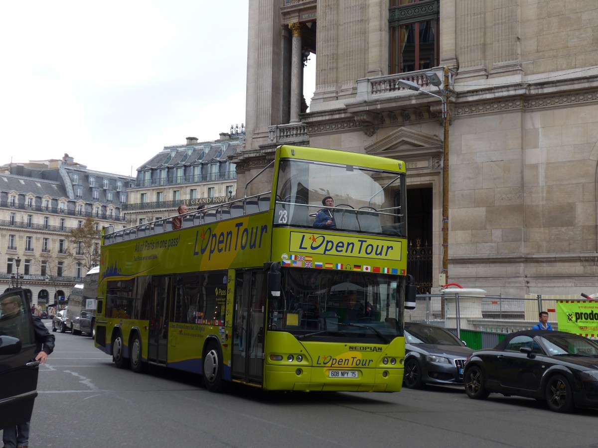 (166'947) - L'Open Tour, Paris - Nr. 23/608 NPY 75 - Neoplan am 16. November 2015 in Paris, Opra
