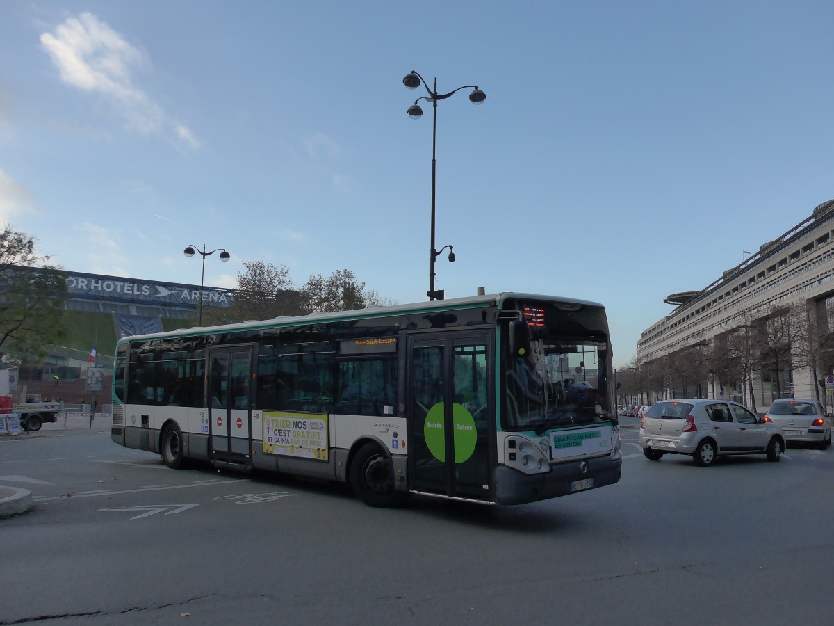 (167'331) - RATP Paris - Nr. 3648/AE 101 ZA - Irisbus am 18. November 2015 in Paris, Gare de Bercy