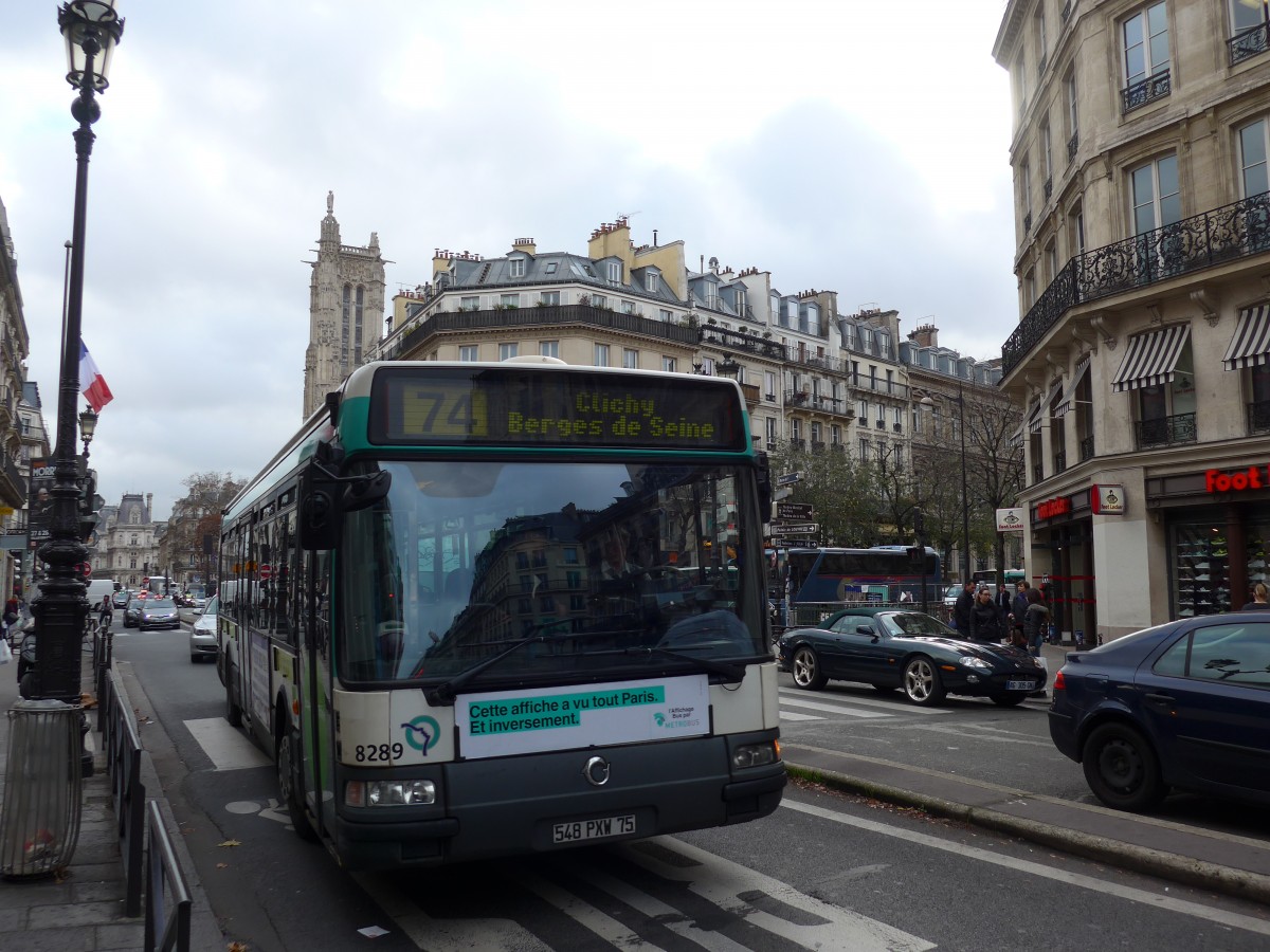 (167'371) - RATP Paris - Nr. 8289/548 PXW 75 - Irisbus am 18. November 2015 in Paris, Chtelet