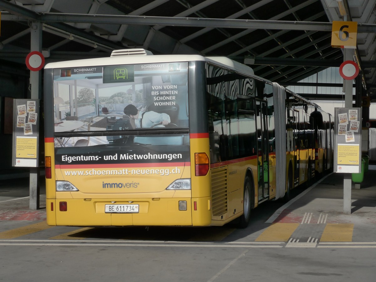 (167'765) - PostAuto Bern - Nr. 638/BE 611'734 - Mercedes am 13. Dezember 2015 in Bern, Postautostation