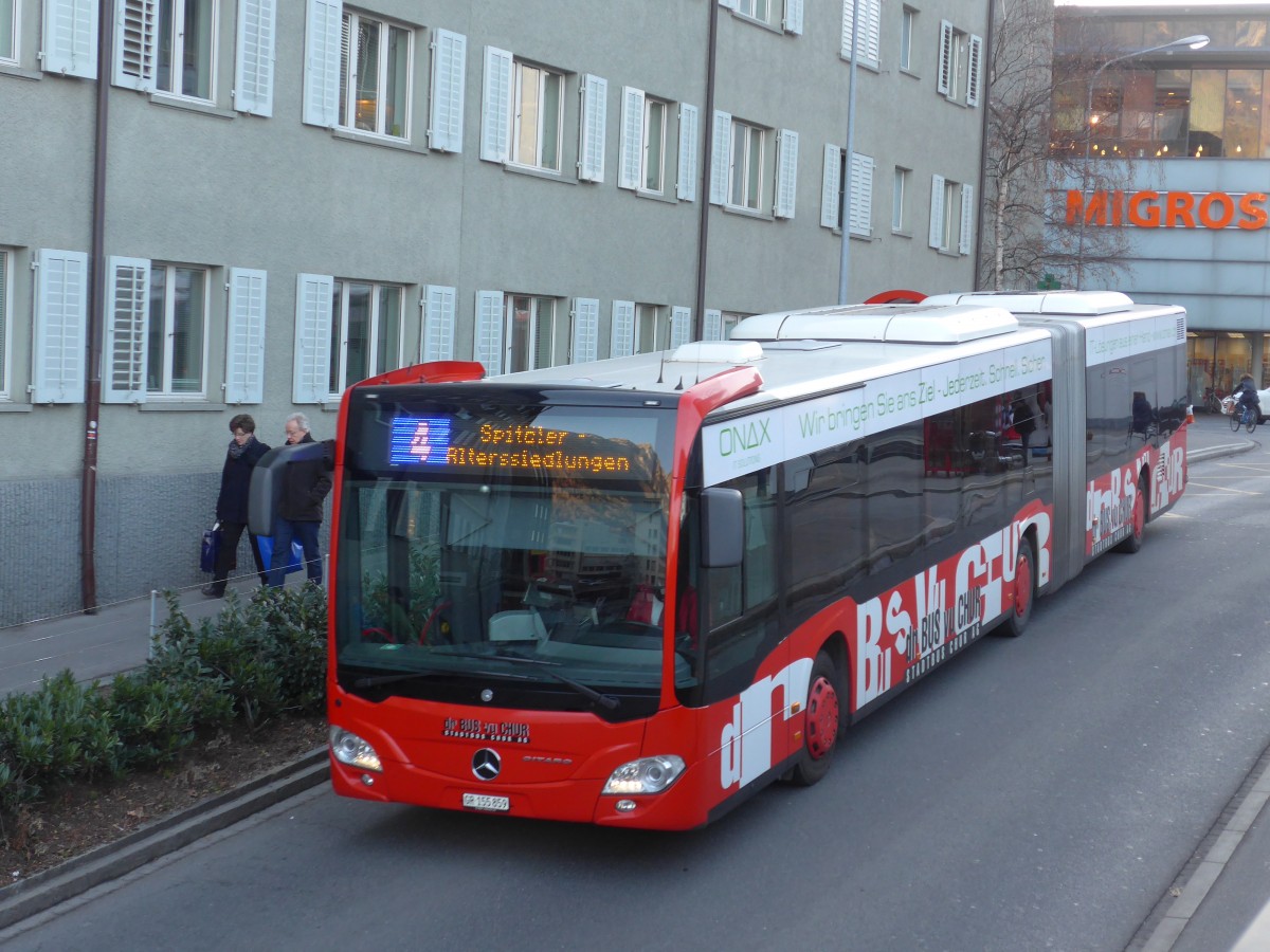 (168'099) - SBC Chur - Nr. 59/GR 155'859 - Mercedes am 29. Dezember 2015 in Chur, Post 1