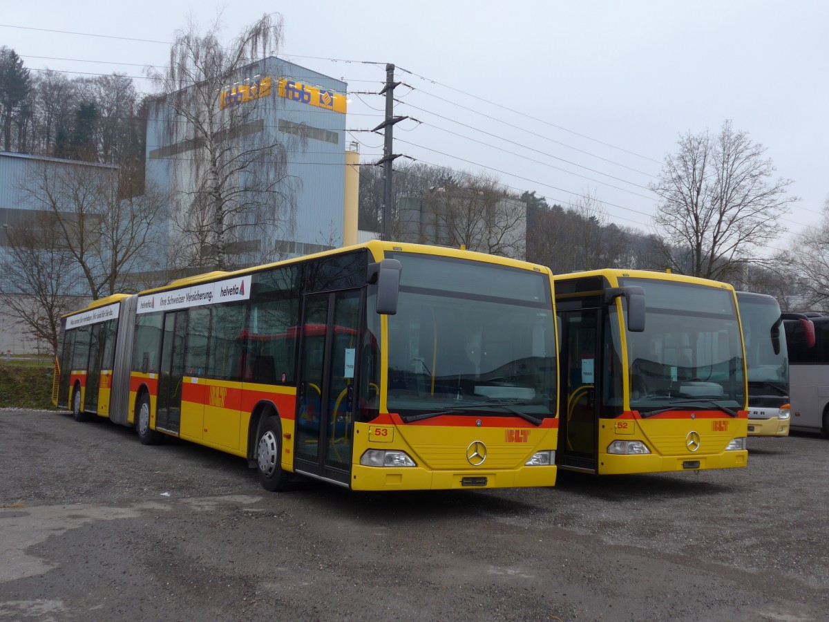 (168'150) - BLT Oberwil - Nr. 53 - Mercedes (ex TPL Lugano Nr. 26) am 30. Dezember 2015 in Kloten, EvoBus