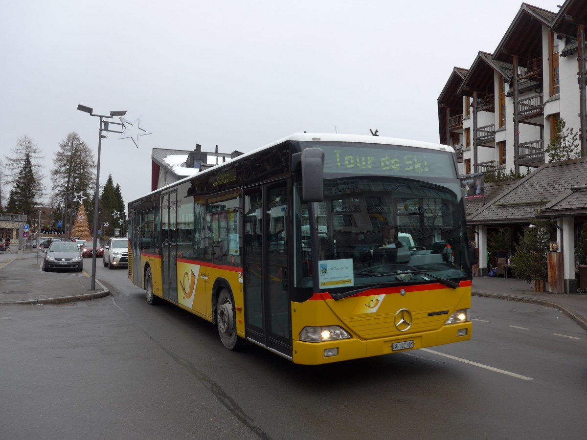 (168'271) - PostAuto Graubnden - GR 102'388 - Mercedes (ex PostAuto Nordschweiz Nr. 4; ex P 25'240) am 2. Januar 2016 in Lenzerheide, Post