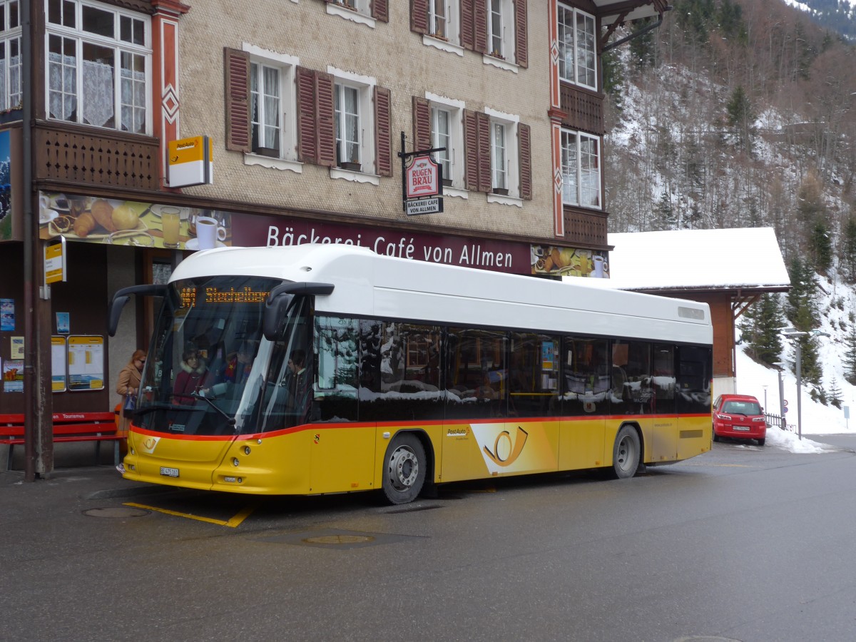 (168'548) - PostAuto Bern - BE 475'161 - Hess am 24. Januar 2016 beim Bahnhof Lauterbrunnen