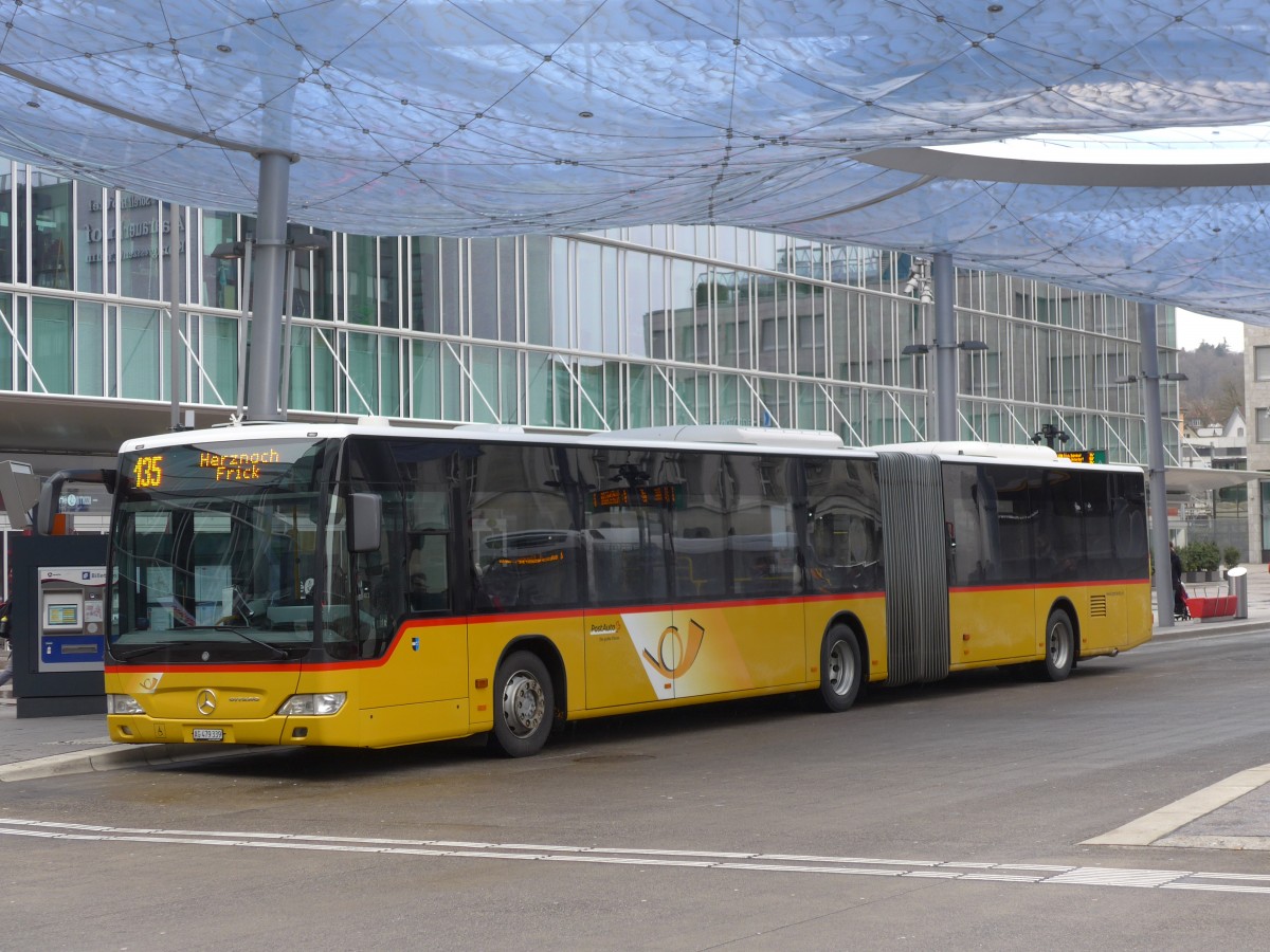 (168'778) - PostAuto Nordschweiz - AG 479'339 - Mercedes (ex SO 148'553) am 20. Februar 2016 beim Bahnhof Aarau