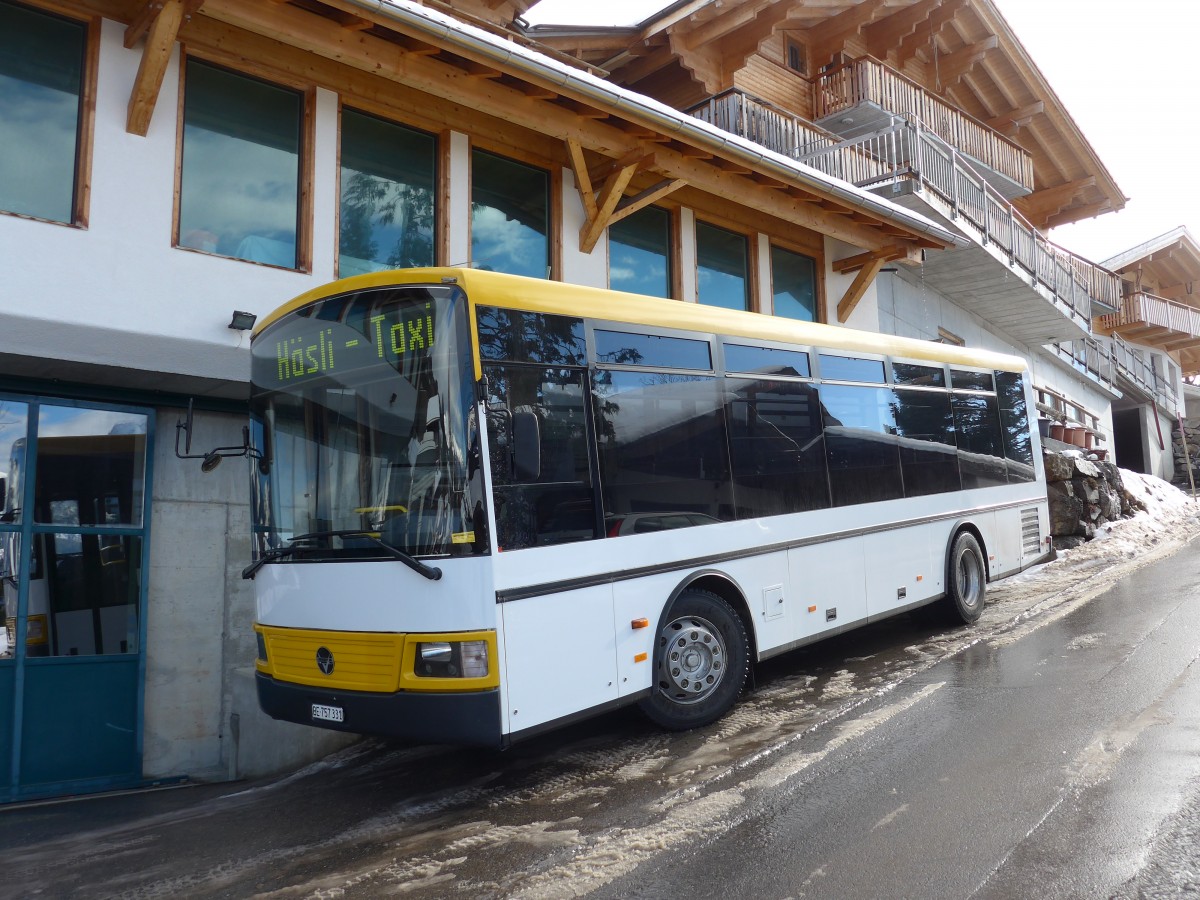 (168'816) - Schaad, Wasserwendi - BE 757'331 - Vetter (ex AVG Grindelwald Nr. 15) am 21. Februar 2016 in Wasserwendi-Hasliberg, Garage