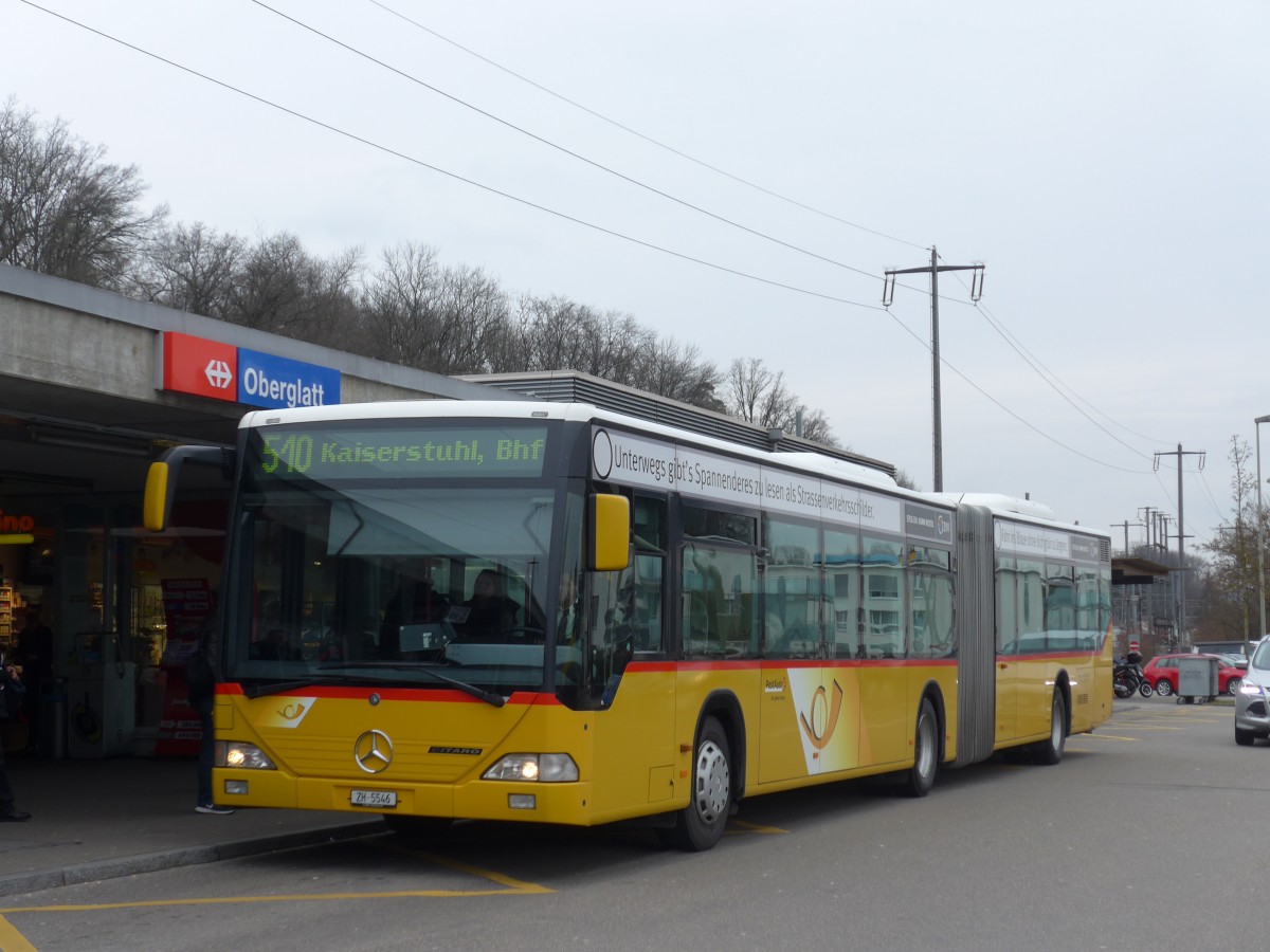 (168'886) - ASN Stadel - Nr. 183/ZH 5546 - Mercedes am 24. Februar 2016 beim Bahnhof Oberglatt