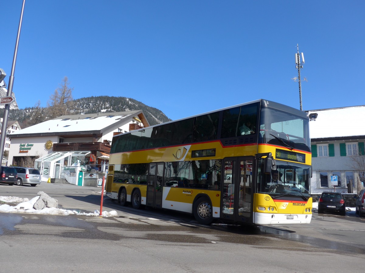 (168'973) - PostAuto Ostschweiz - SG 273'222 - Neoplan (ex P 27'021) am 27. Februar 2016 in Wildhaus, Dorf