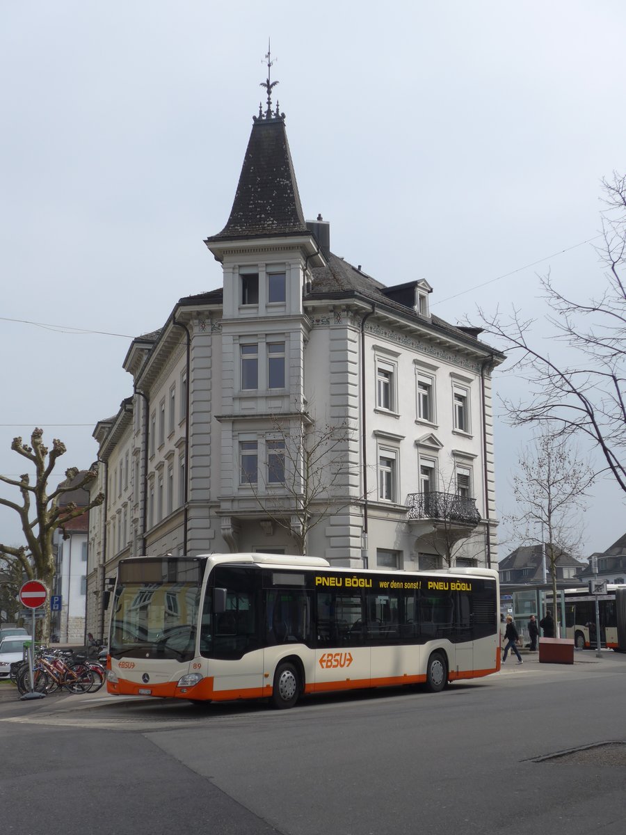 (169'362) - BSU Solothurn - Nr. 89/SO 172'089 - Mercedes am 21. Mrz 2016 beim Hauptbahnhof Solothurn
