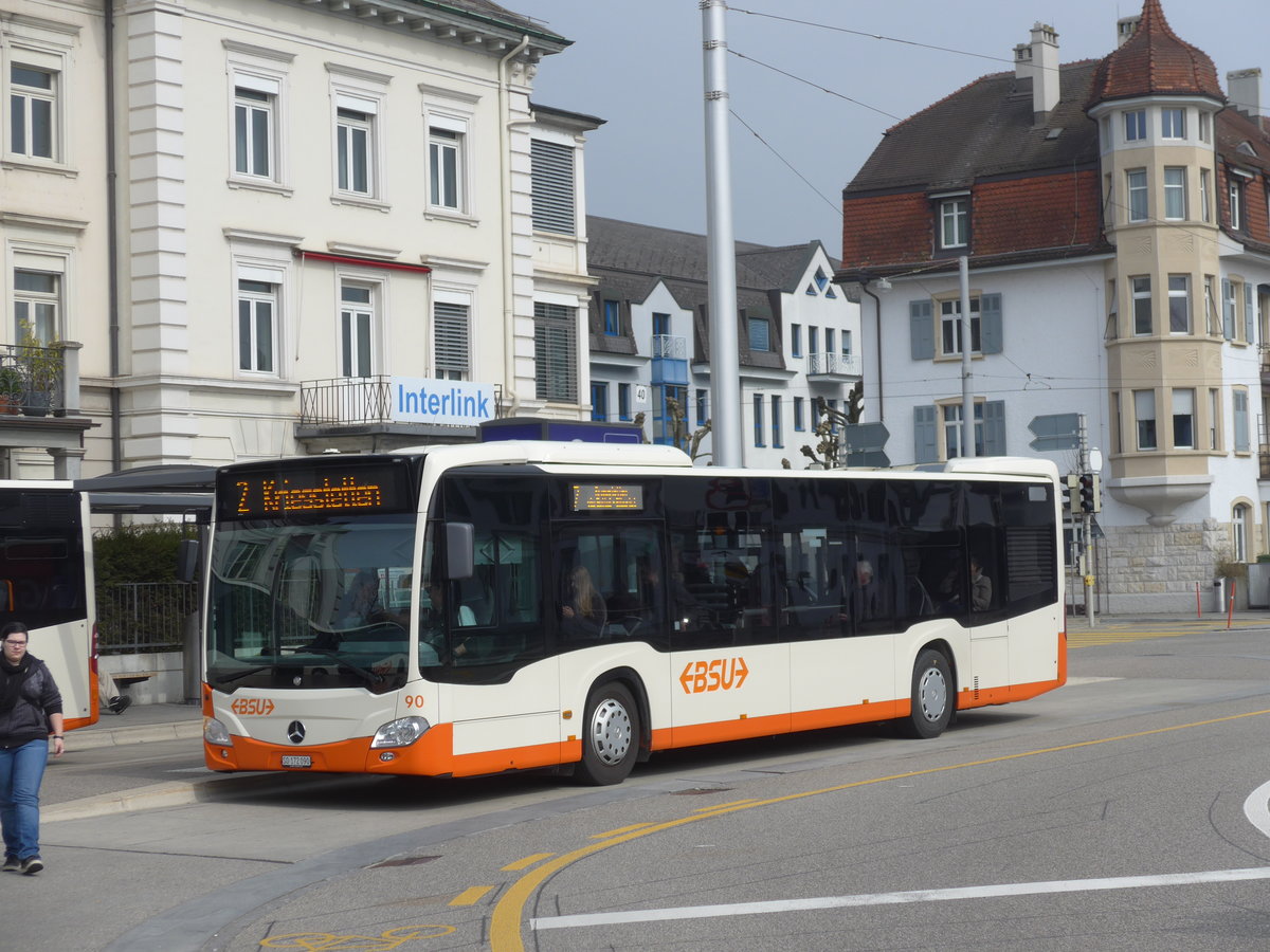 (169'367) - BSU Solothurn - Nr. 90/SO 172'090 - Mercedes am 21. Mrz 2016 beim Hauptbahnhof Solothurn