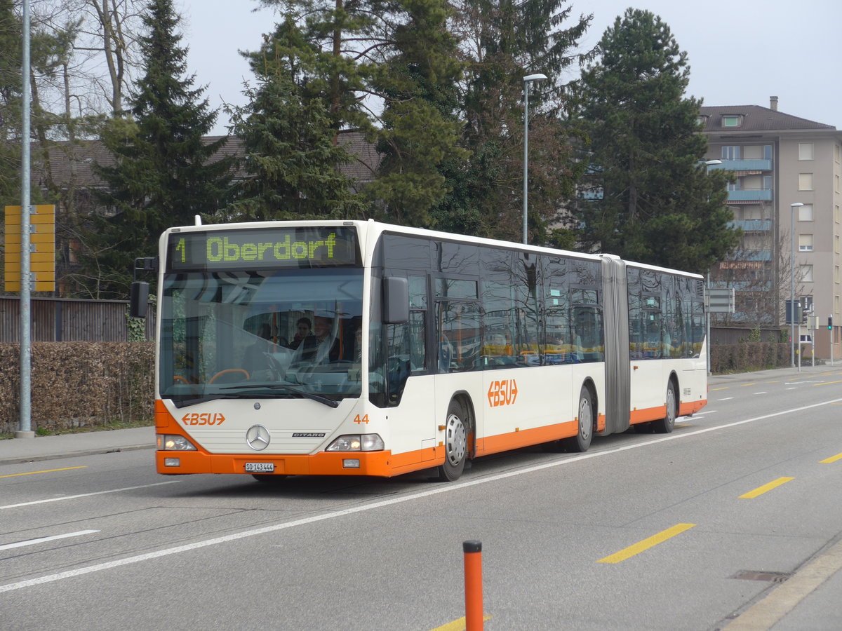 (169'373) - BSU Solothurn - Nr. 44/SO 143'444 - Mercedes am 21. Mrz 2016 beim Hauptbahnhof Solothurn