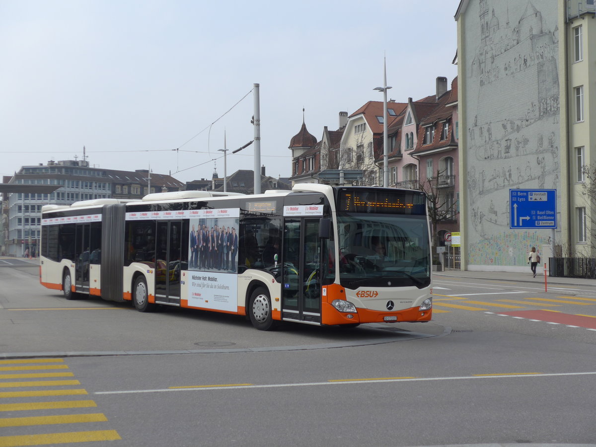 (169'381) - BSU Solothurn - Nr. 37/SO 172'037 - Mercedes am 21. Mrz 2016 beim Hauptbahnhof Solothurn