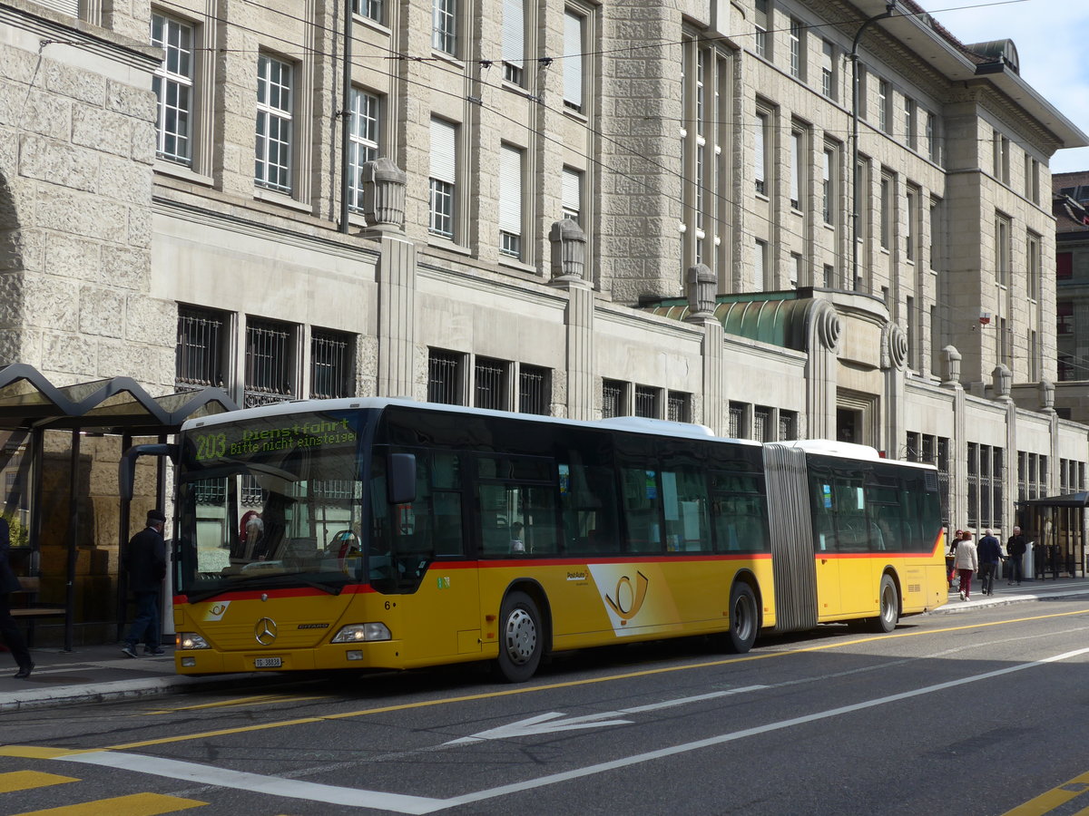 (169'886) - Eurobus, Arbon - Nr. 6/TG 38'838 - Mercedes am 12. April 2016 beim Bahnhof St. Gallen (prov. Haltestelle)