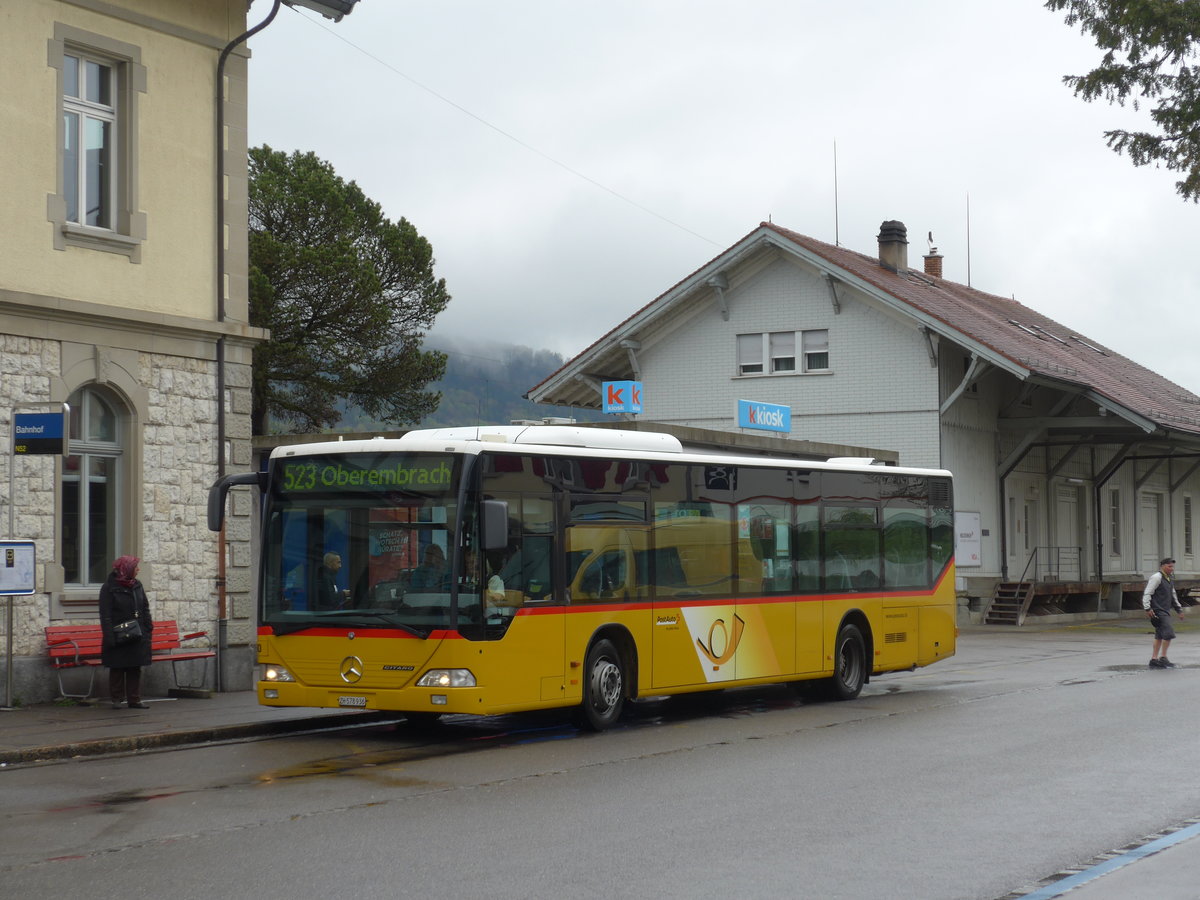 (169'983) - PostAuto Zrich - Nr. 150/ZH 578'936 - Mercedes (ex Nr. 6) am 14. April 2016 beim Bahnhof Embrach-Rorbas