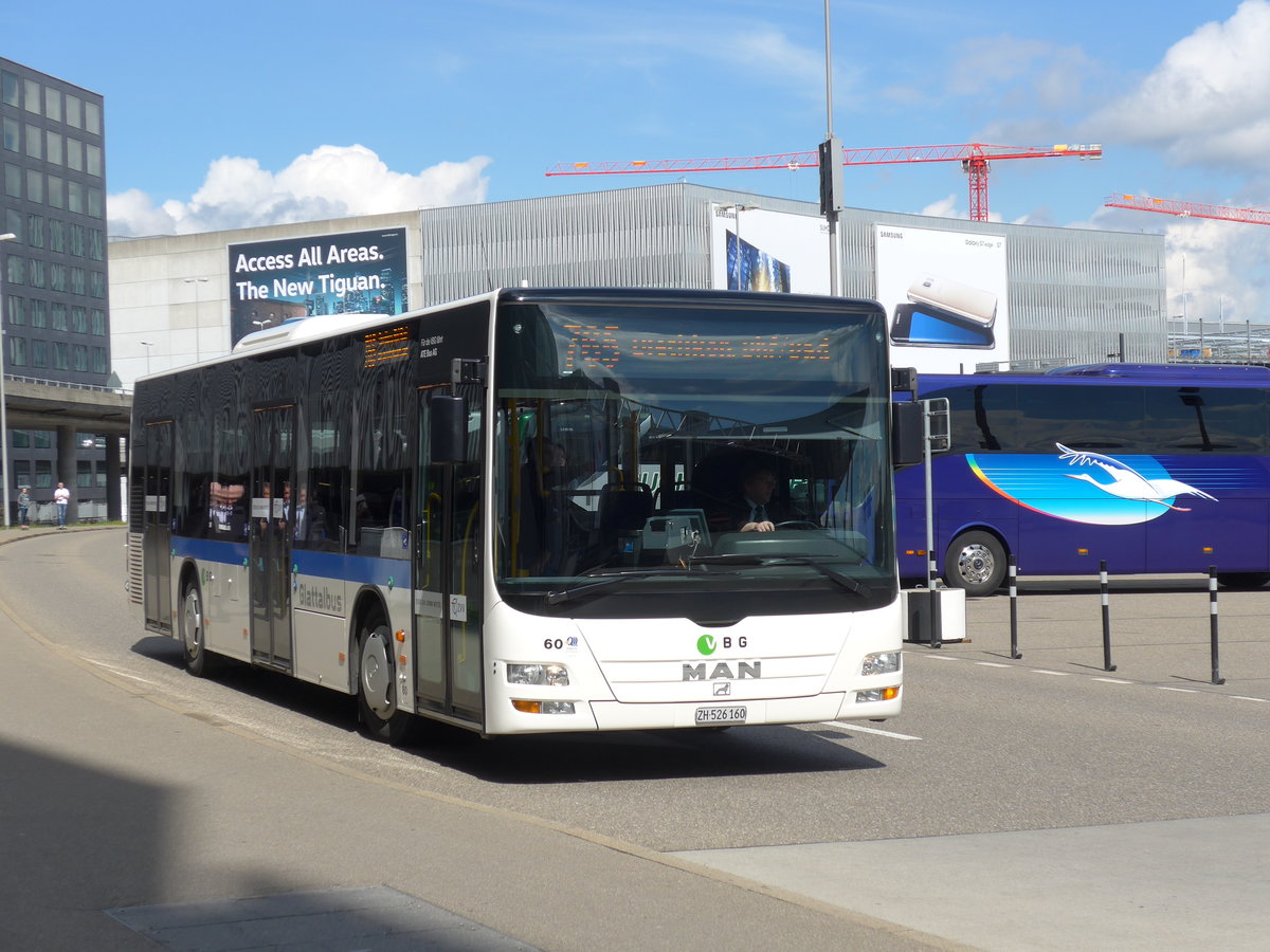 (170'026) - ATE Bus, Effretikon - Nr. 60/ZH 526'160 - MAN am 14. April 2016 in Zrich, Flughafen