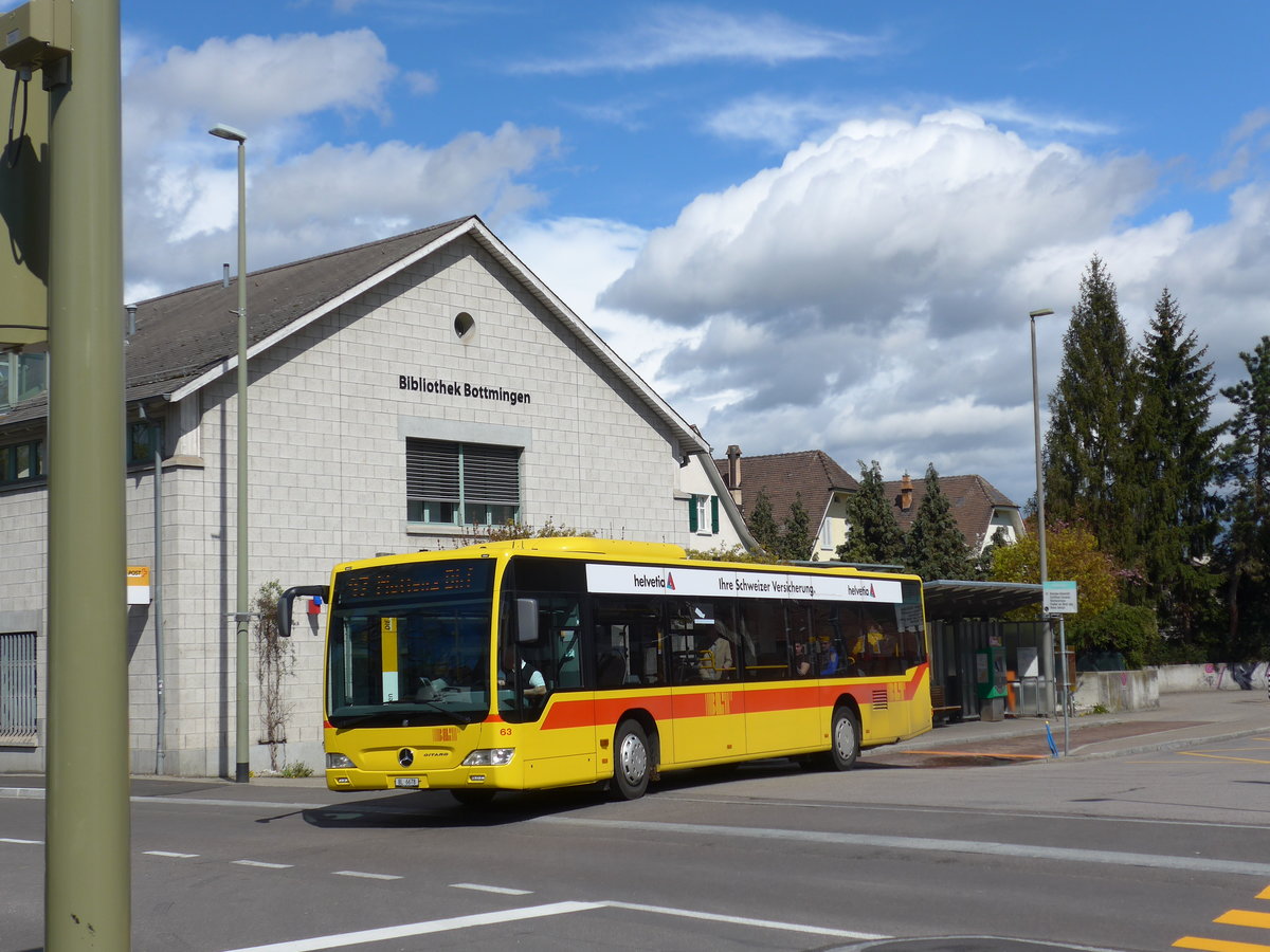 (170'116) - BLT Oberwil - Nr. 63/BL 6678 - Mercedes am 16. April 2016 in Bottmingen, Schloss