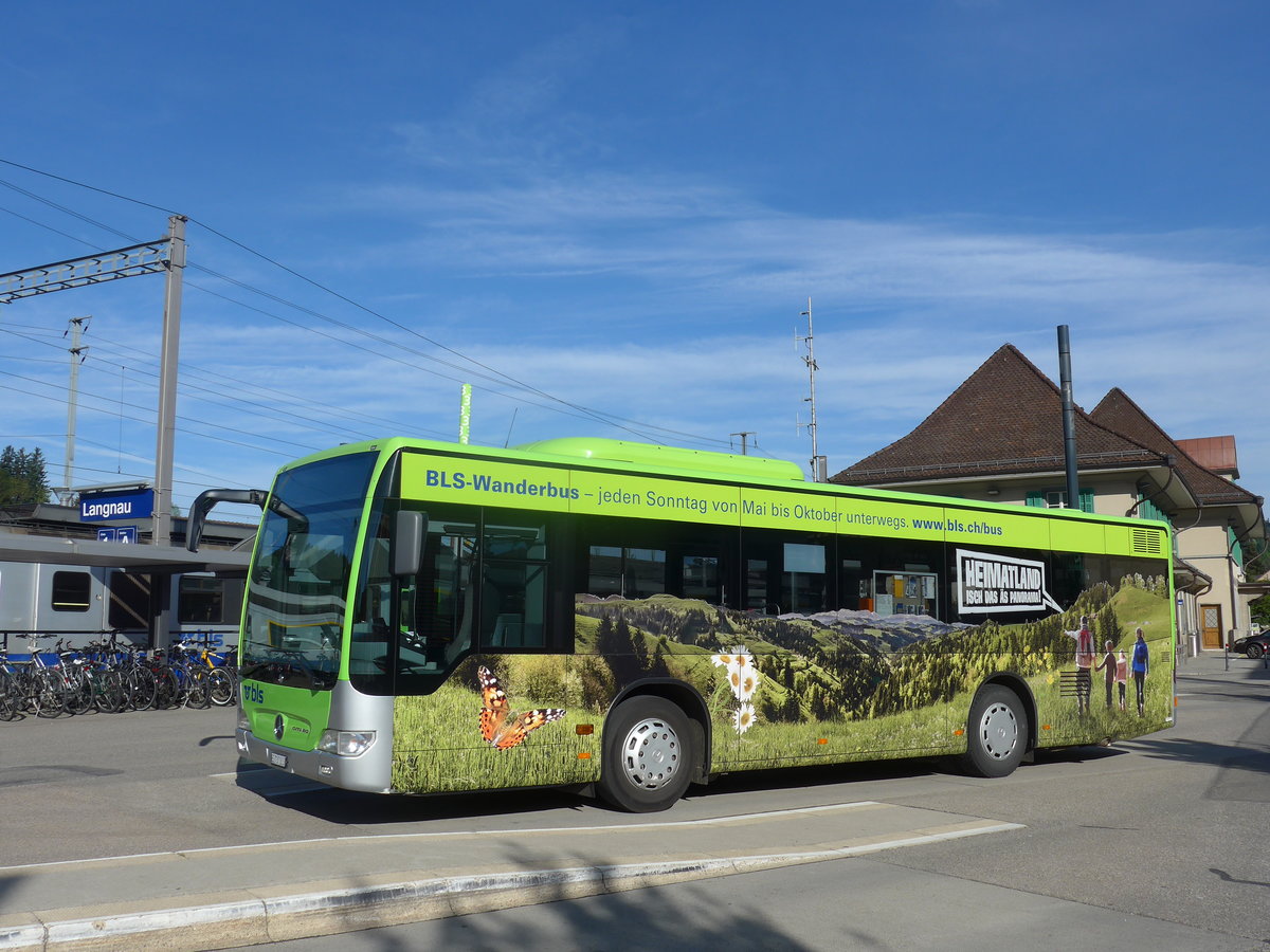 (171'214) - Busland, Burgdorf - Nr. 205/BE 737'205 - Mercedes am 22. Mai 2016 beim Bahnhof Langnau