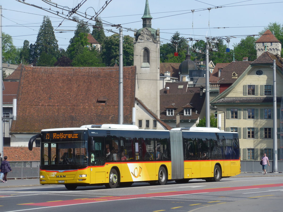 (171'220) - Bucheli, Kriens - Nr. 20/LU 15'527 - MAN am 22. Mai 2016 in Luzern, Bahnhofbrcke