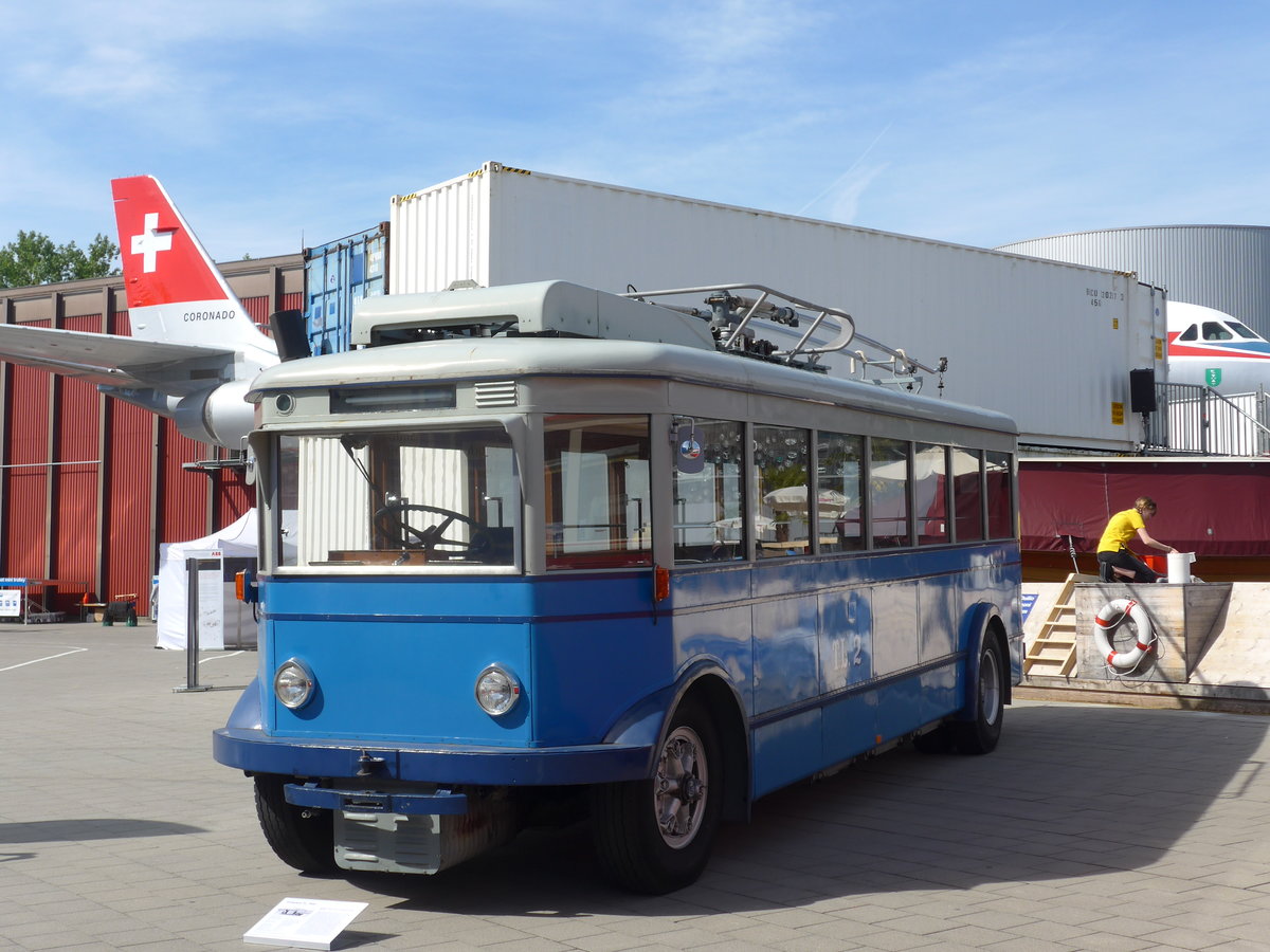 (171'231) - TL Lausanne (Rtrobus) - Nr. 2 - FBW/Eggli Trolleybus (ex Nr. 3) am 22. Mai 2016 in Luzern, Verkehrshaus
