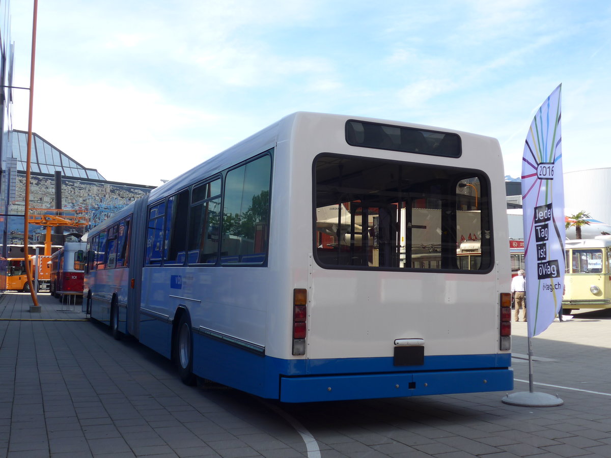 (171'241) - VBL Luzern - Nr. 119 - Volvo/Hess am 22. Mai 2016 in Luzern, Verkehrshaus