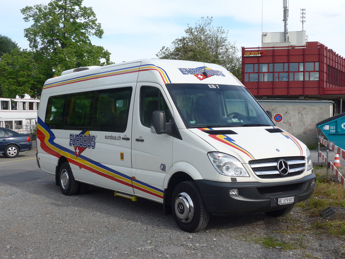 (171'659) - Eurobus, Bern - Nr. 7/BE 379'907 - Mercedes am 7. Juni 2016 in Thun, Rosenau