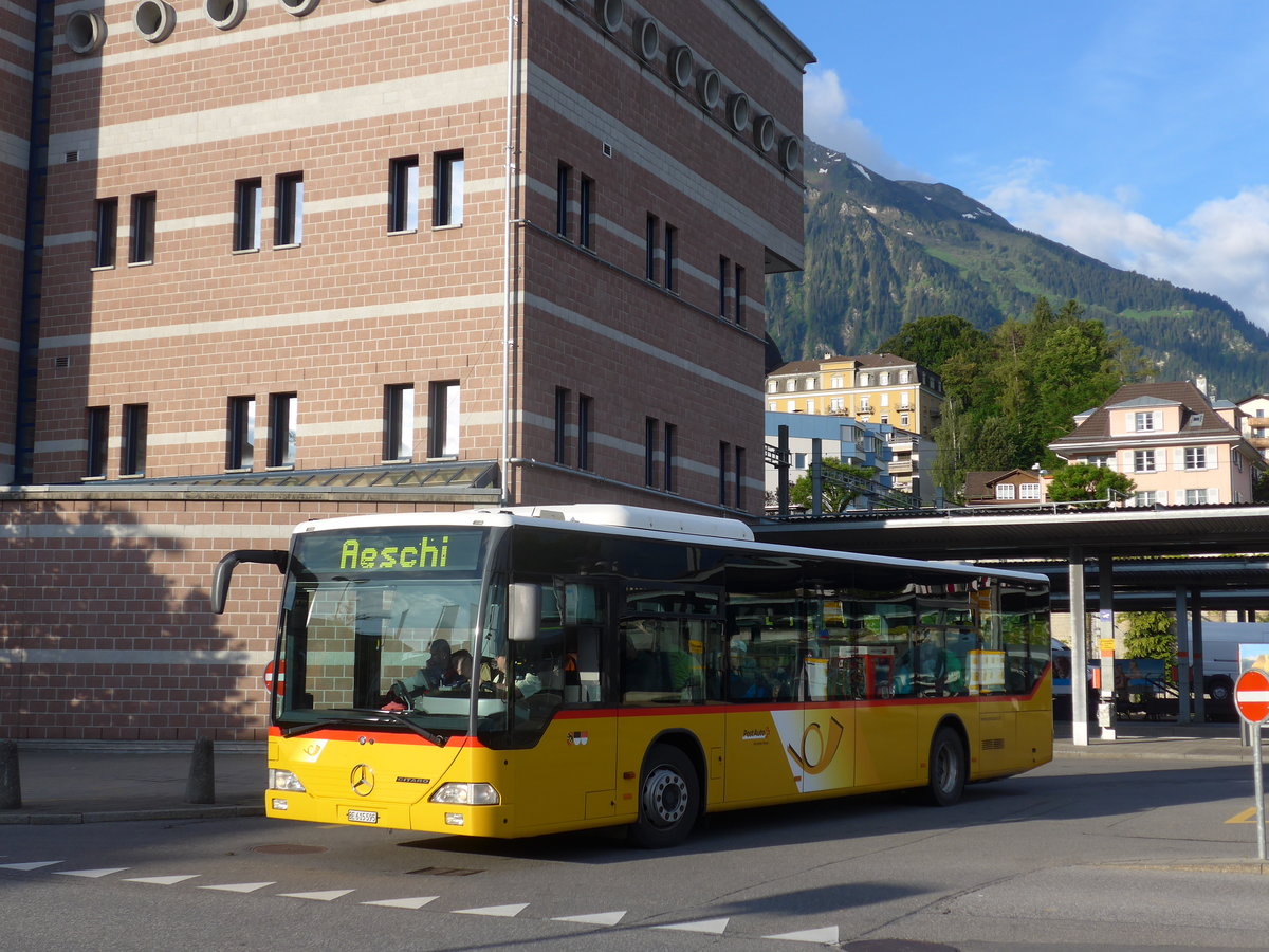 (171'695) - PostAuto Bern - BE 615'595 - Mercedes (ex Nr. 532; ex P 25'235) am 12. Juni 2016 beim Bahnhof Spiez