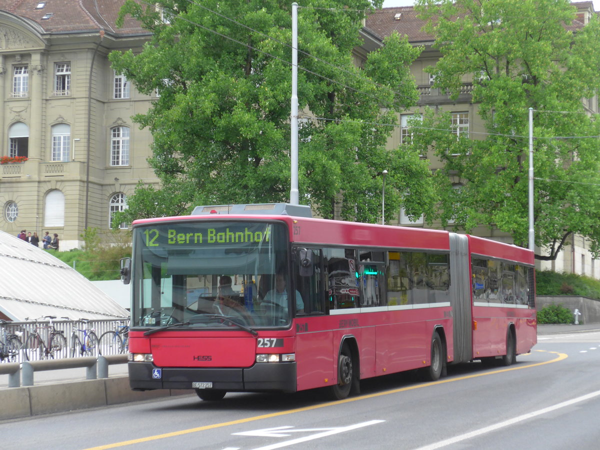 (171'831) - Bernmobil, Bern - Nr. 257/BE 572'257 - Volvo/Hess am 13. Juni 2016 in Bern, Schanzenstrasse