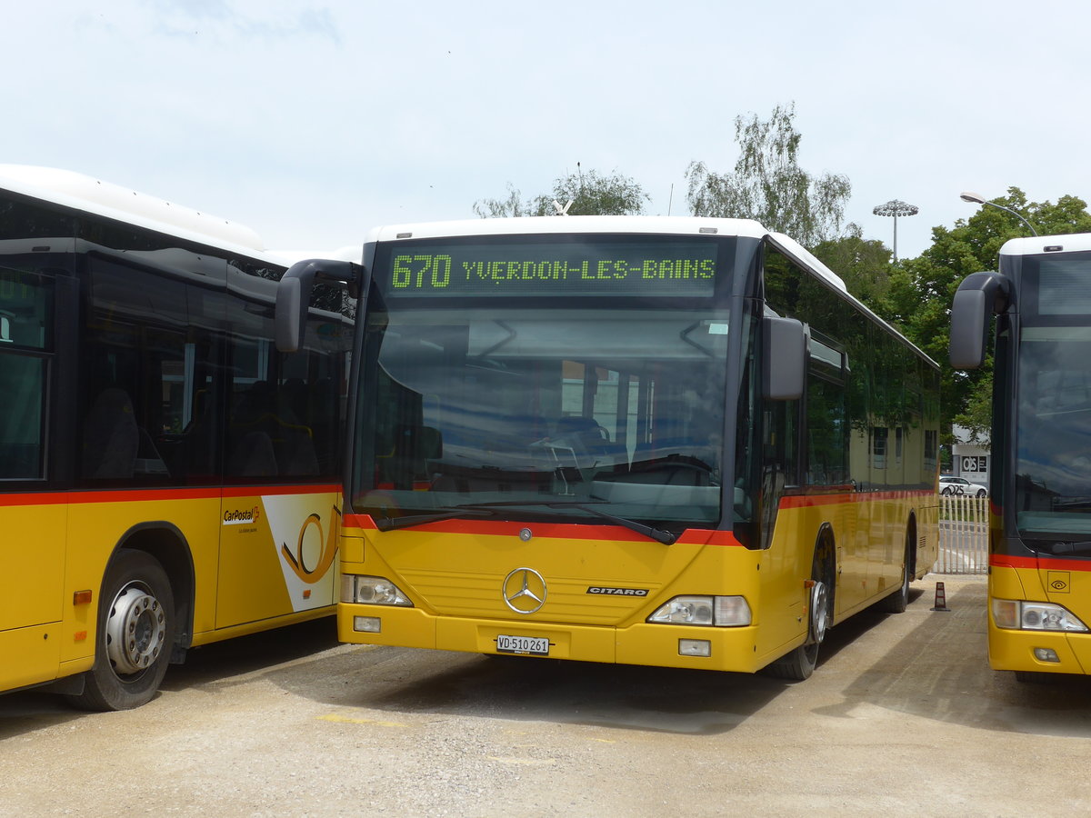 (172'178) - Interbus, Yverdon - Nr. 58/VD 510'261 - Mercedes (ex Thepra, Stans Nr. 26) am 25. Juni 2016 in Yverdon, Garage (Einsatz PostAuto)