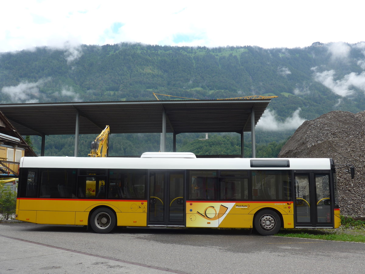 (172'211) - PostAuto Bern - BE 610'538 - Solaris am 26. Juni 2016 in Interlaken, Garage