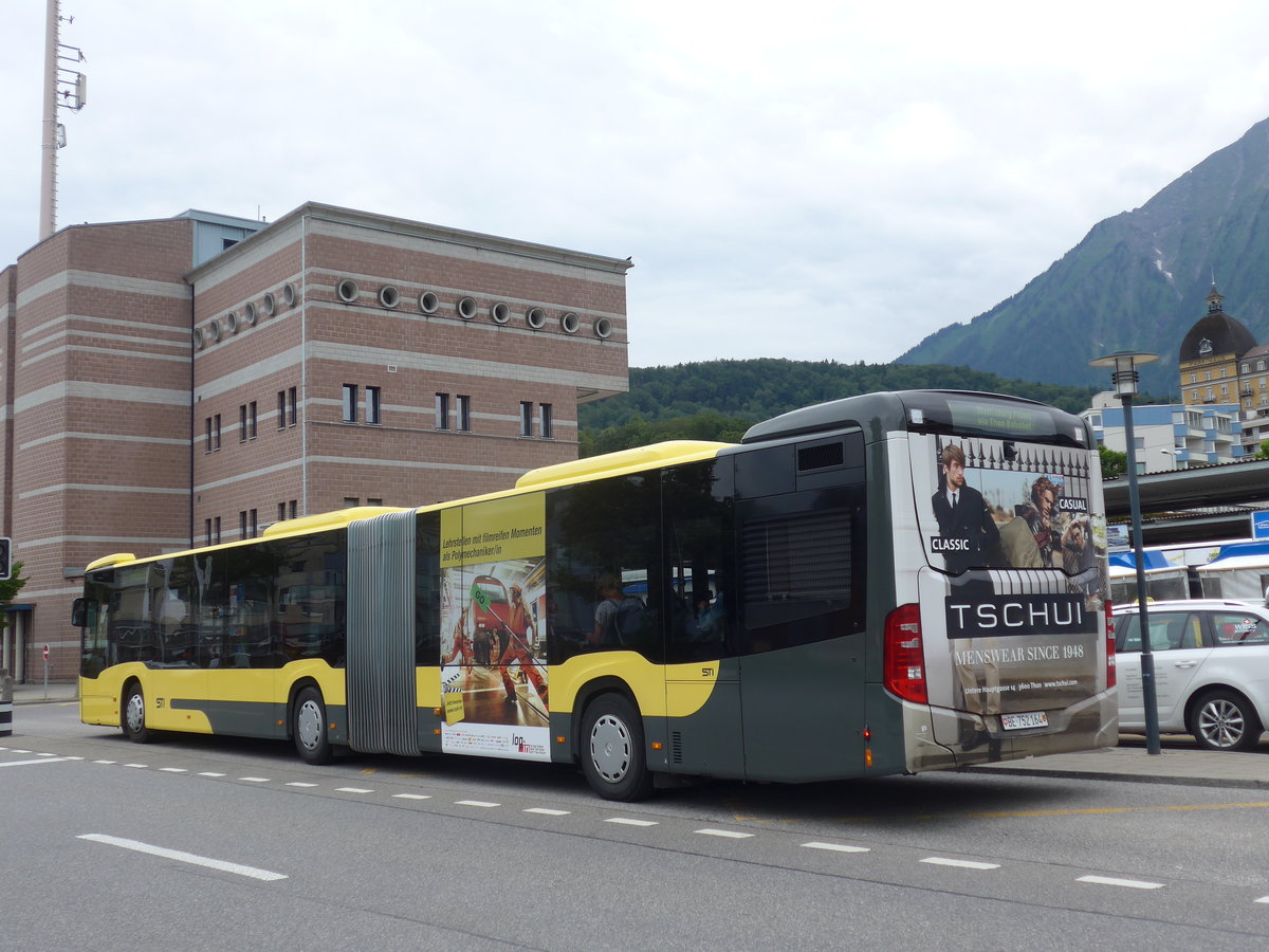 (172'523) - STI Thun - Nr. 164/BE 752'164 - Mercedes am 26. Juni 2016 beim Bahnhof Spiez