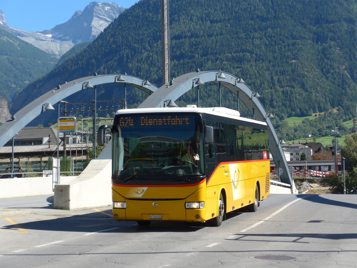 (173'690) - PostAuto Wallis - VS 354'603 - Irisbus am 7. August 2016 in Naters, Rottubrigga