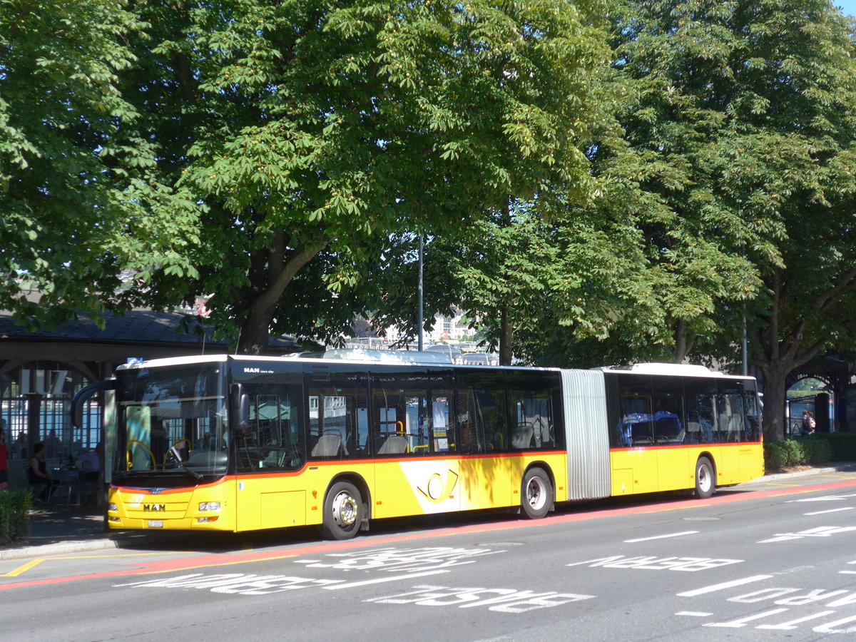 (173'863) - Bucheli, Kriens - Nr. 20/LU 15'527 - MAN am 8. August 2016 beim Bahnhof Luzern