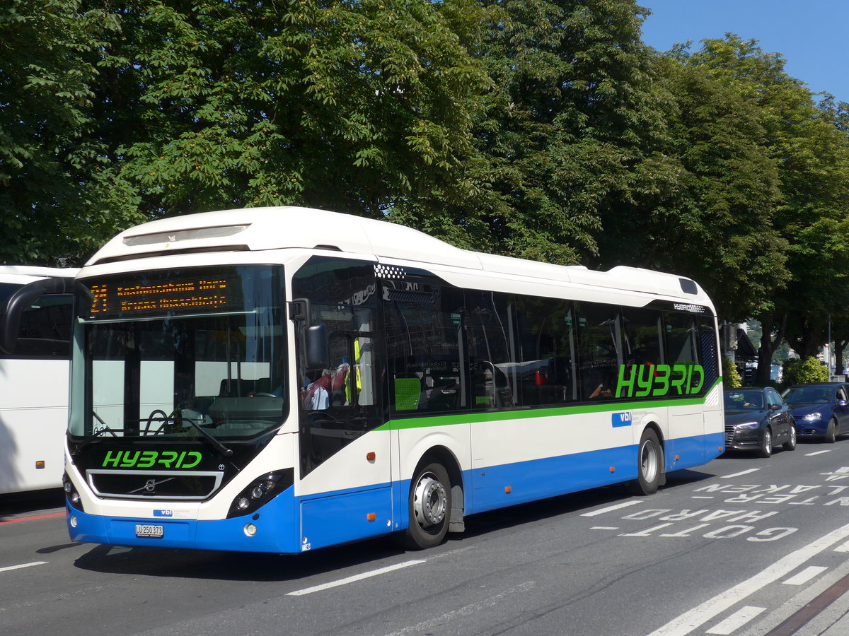 (173'873) - VBL Luzern - Nr. 78/LU 250'373 - Volvo am 8. August 2016 beim Bahnhof Luzern