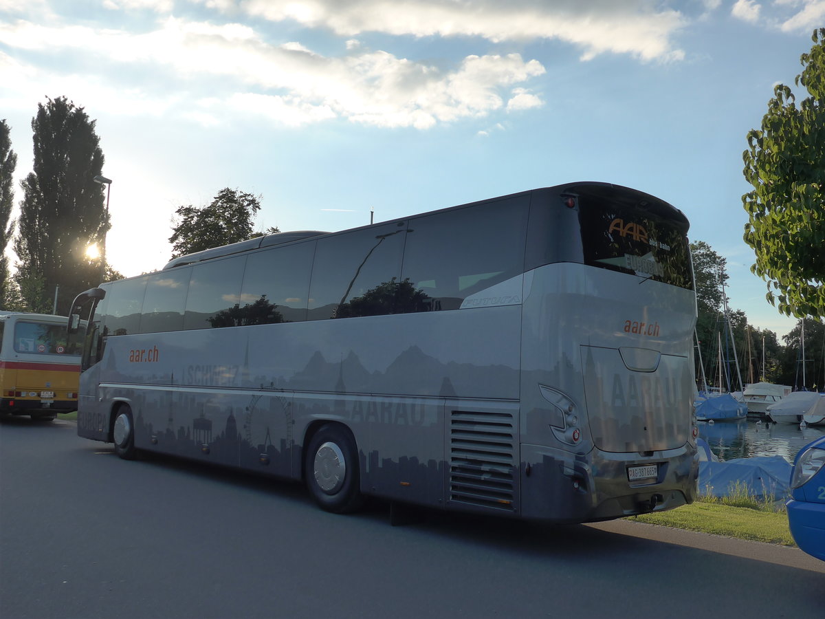 (173'894) - AAR bus+bahn, Aarau - AG 387'665 - VDL am 13. August 2016 in Thun, Strandbad