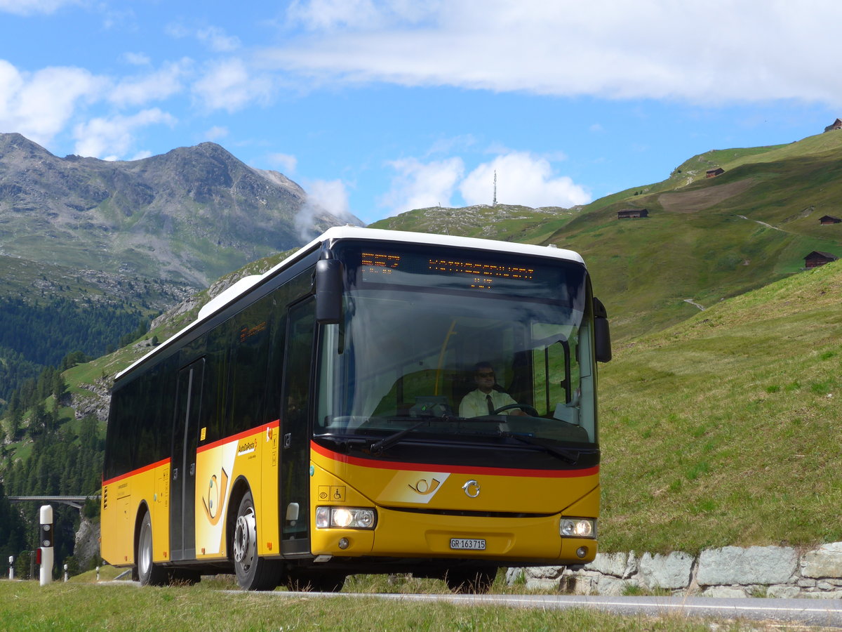 (174'225) - Mark, Andeer - GR 163'715 - Irisbus am 21. August 2016 bei Cresta