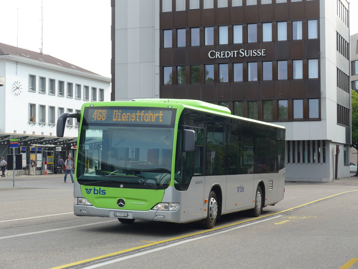 (174'857) - Busland, Burgdorf - Nr. 204/BE 737'204 - Mercedes am 11. September 2016 beim Bahnhof Burgdorf
